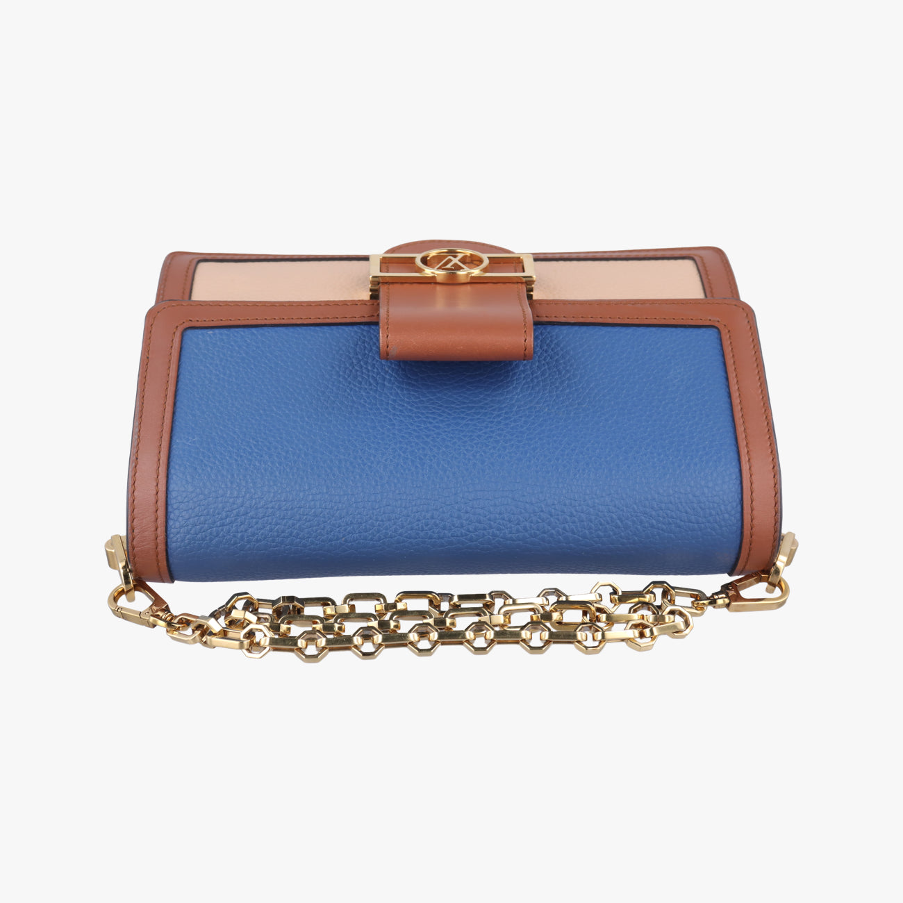 Dauphine MMBlue ×Beige ×brownTaurillon leatherM55071CA2119ドーフィーヌMMブルー ×ベージュ ×ブラウントリヨンレザーM55071CA2119