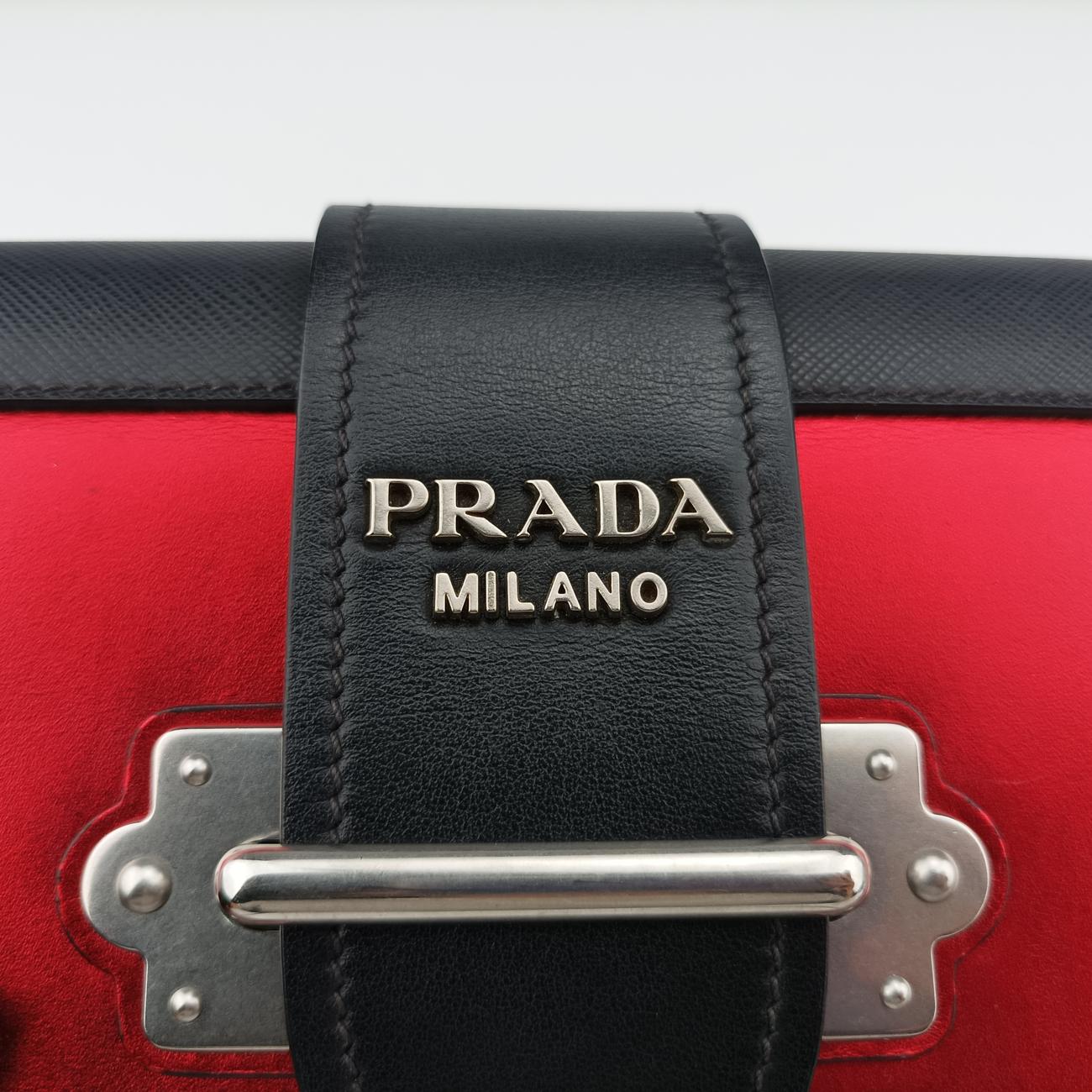 Cahier Red×Black Leather 1BH018 25カイエ レッドxブラック レザー 1BH018 25