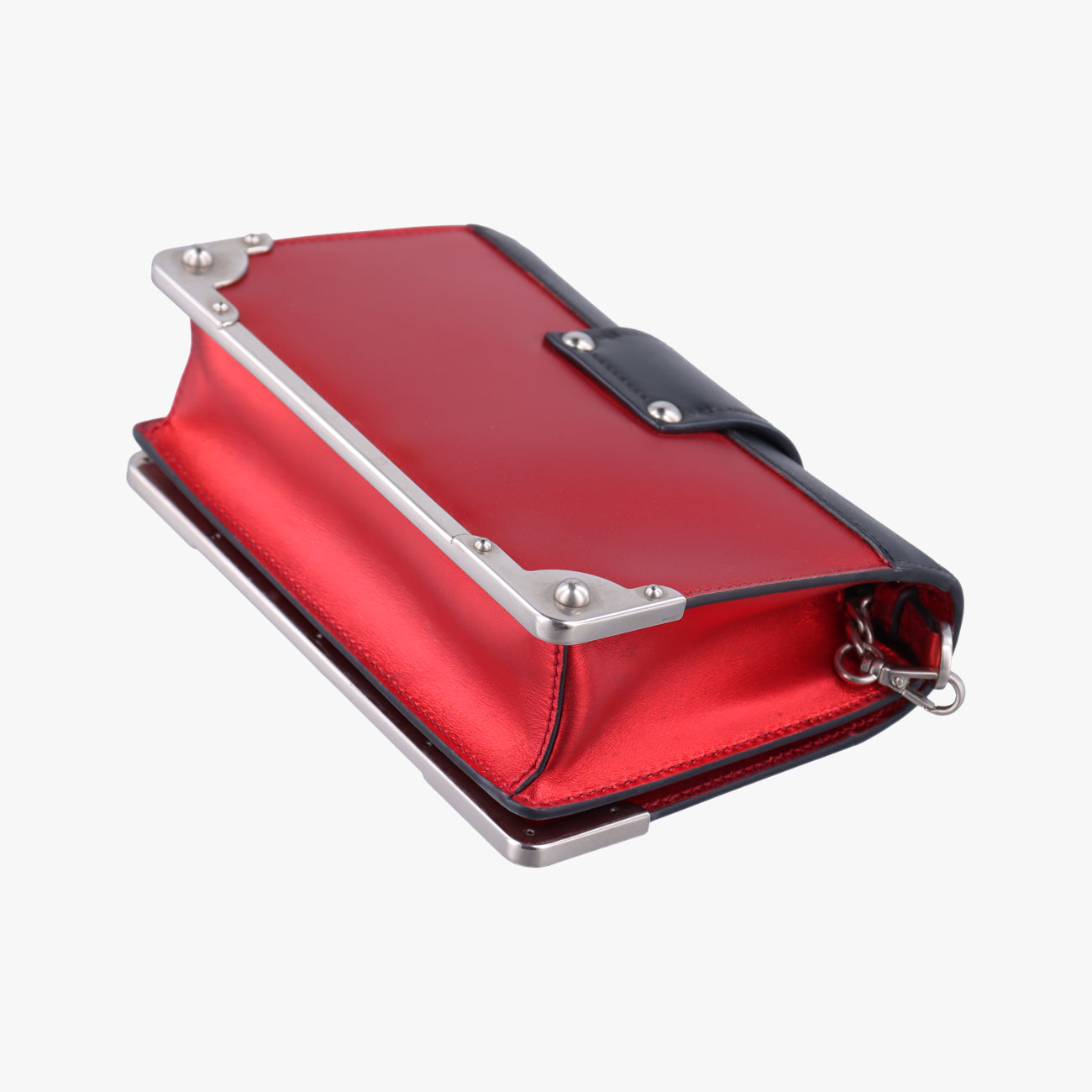 Cahier Red×Black Leather 1BH018 25カイエ レッドxブラック レザー 1BH018 25