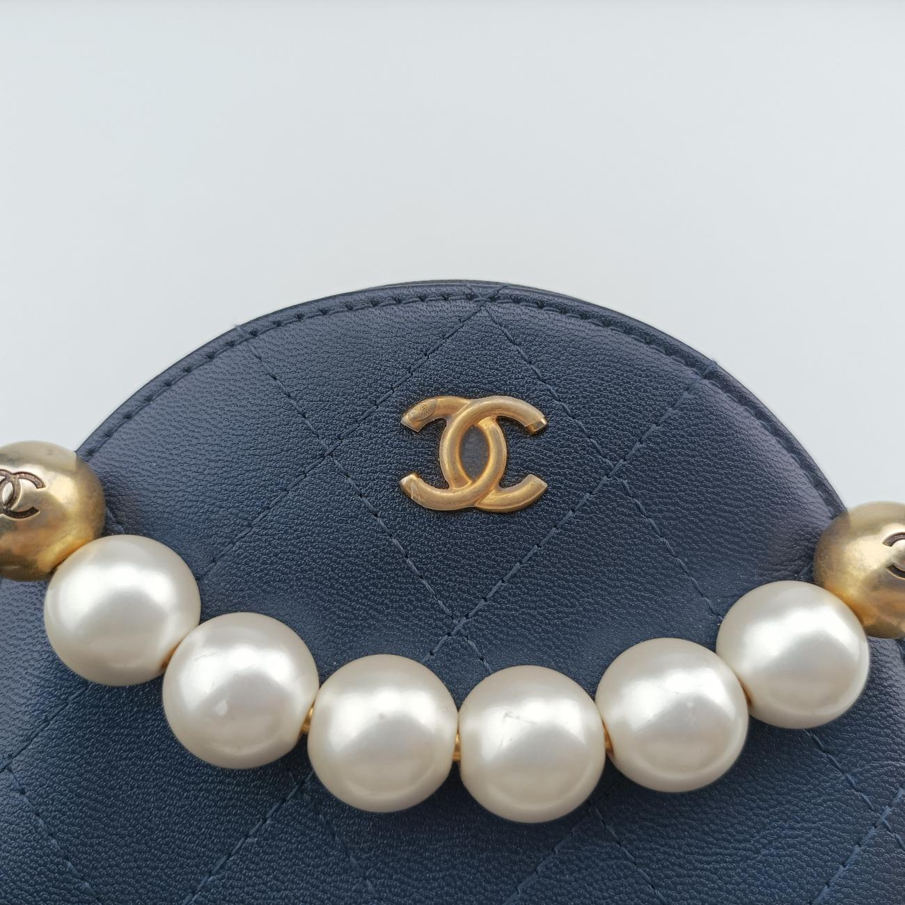 Round PearlsNavylambskinAP099929212582ラウンド パールスネイビーラムスキンAP099929212582