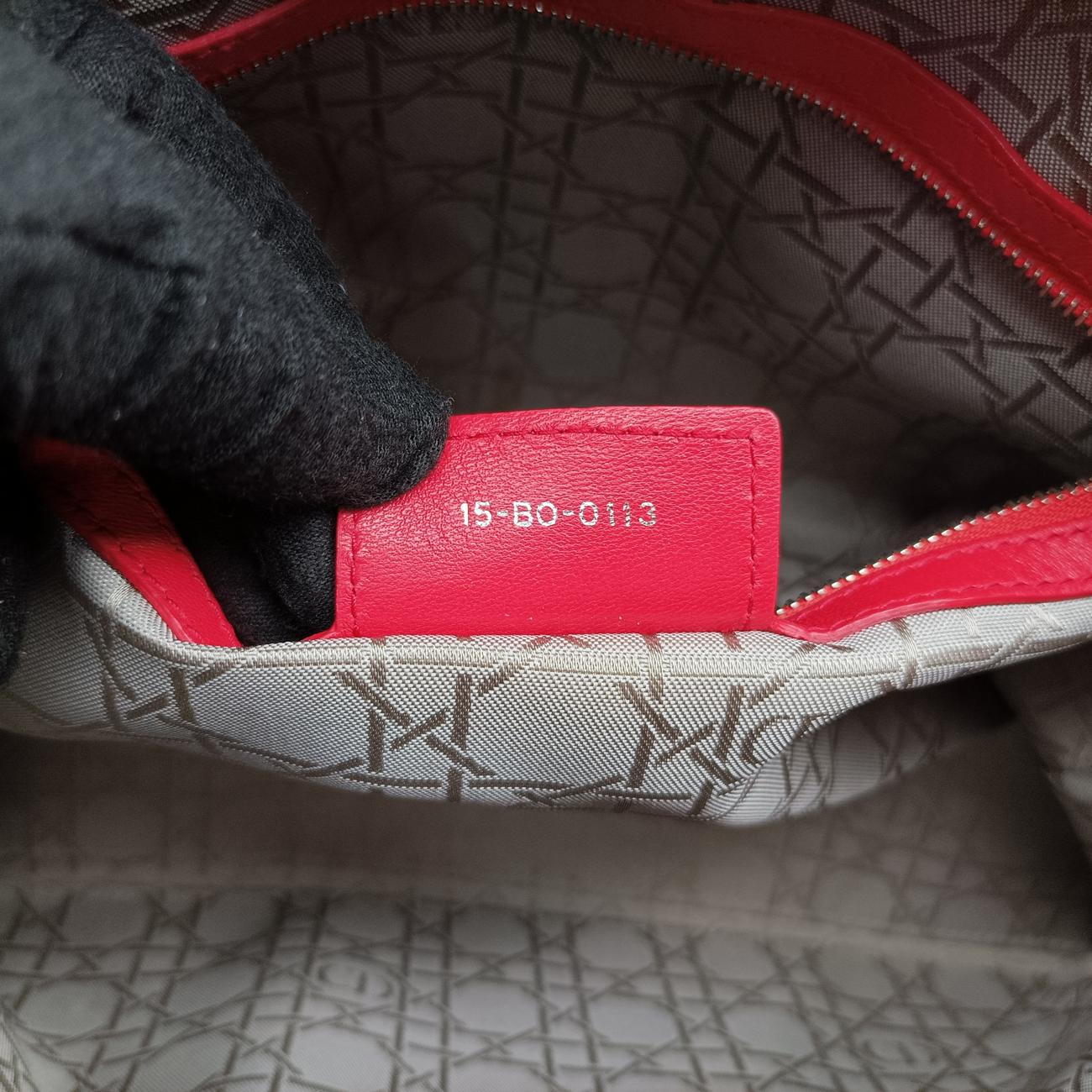 Lady DiorRedlambskin15-BO-0113レディディオールレッドラムスキン15-BO-0113