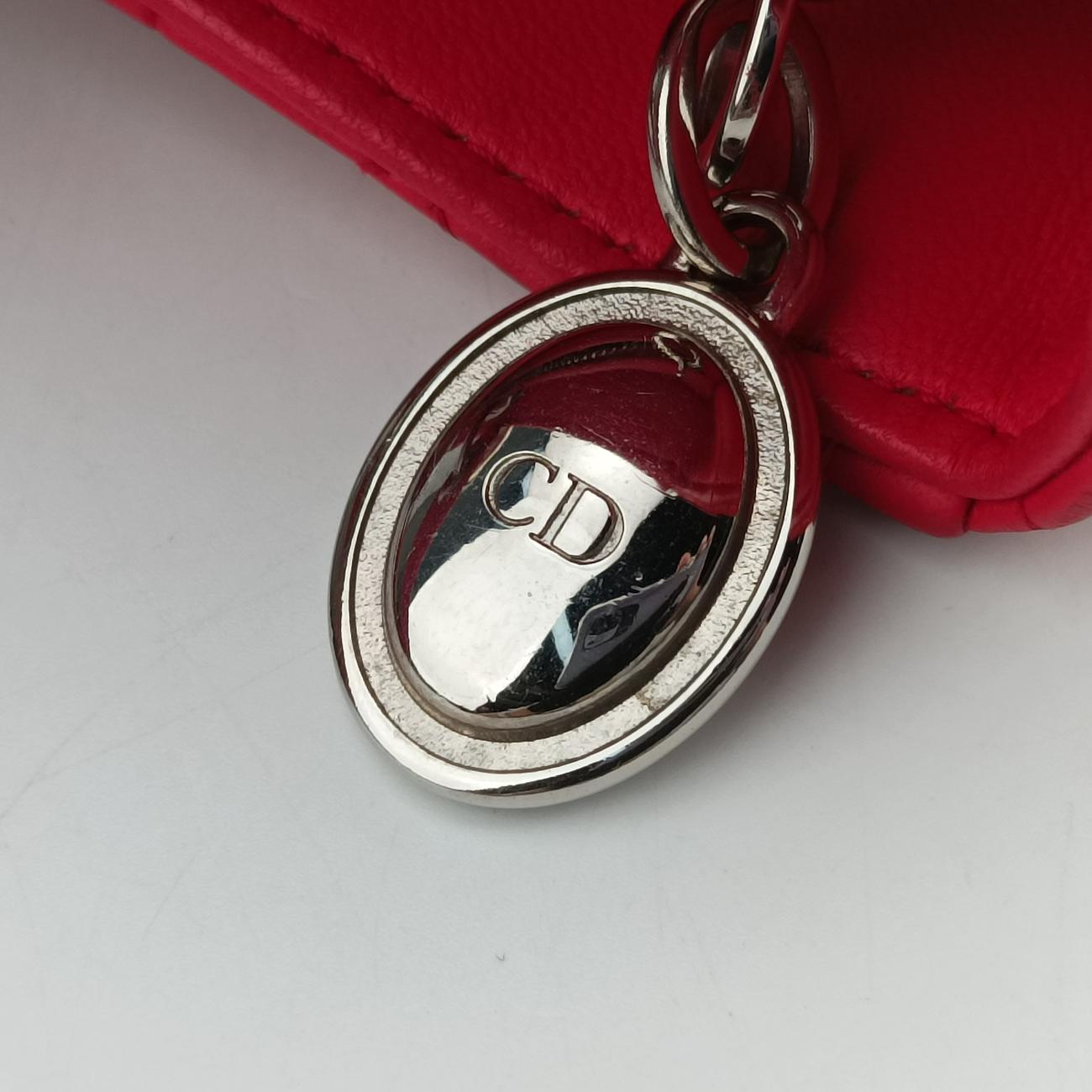 Lady DiorRedlambskin15-BO-0113レディディオールレッドラムスキン15-BO-0113