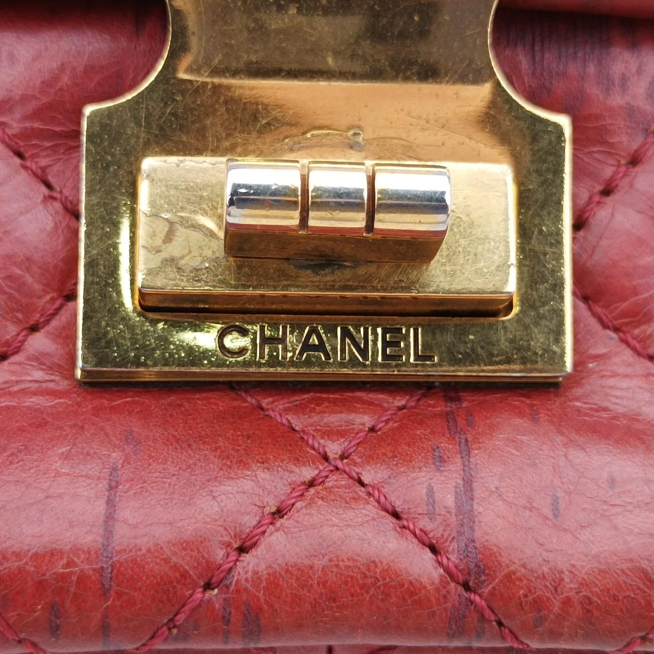 2.55 MatelasseRedlambskinA48807138682392.55 マトラッセレッドラムスキンA4880713868239