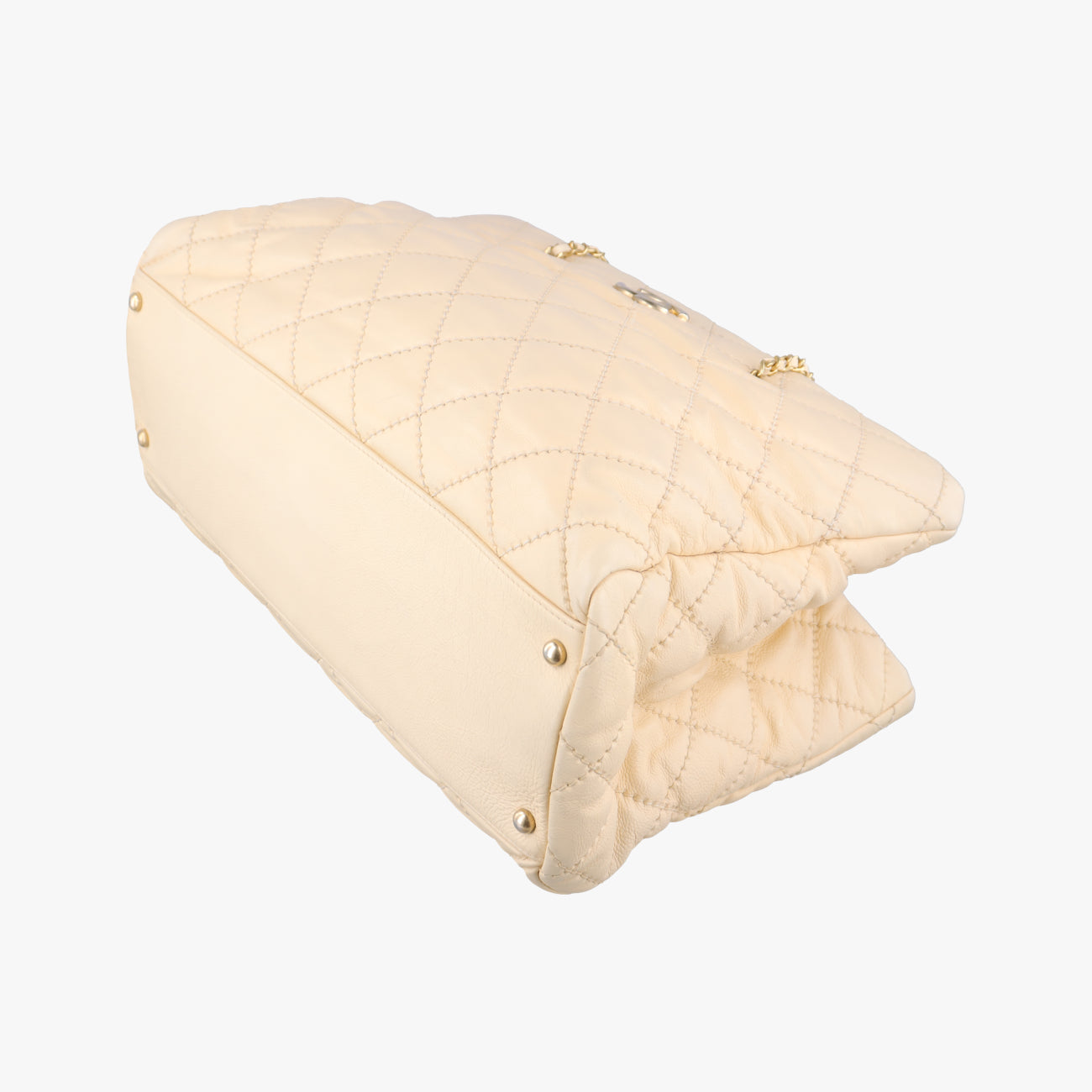 CC Crown ToteBeigelambskinA5027514693228マトラッセ CCクラウン トートベージュラムスキンA5027514693228