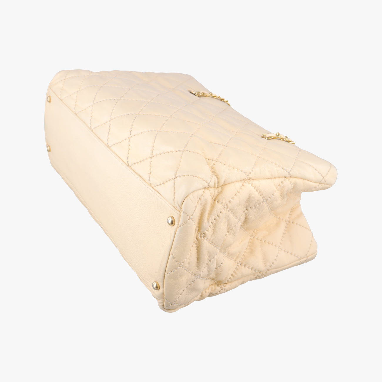 CC Crown ToteBeigelambskinA5027514693228マトラッセ CCクラウン トートベージュラムスキンA5027514693228