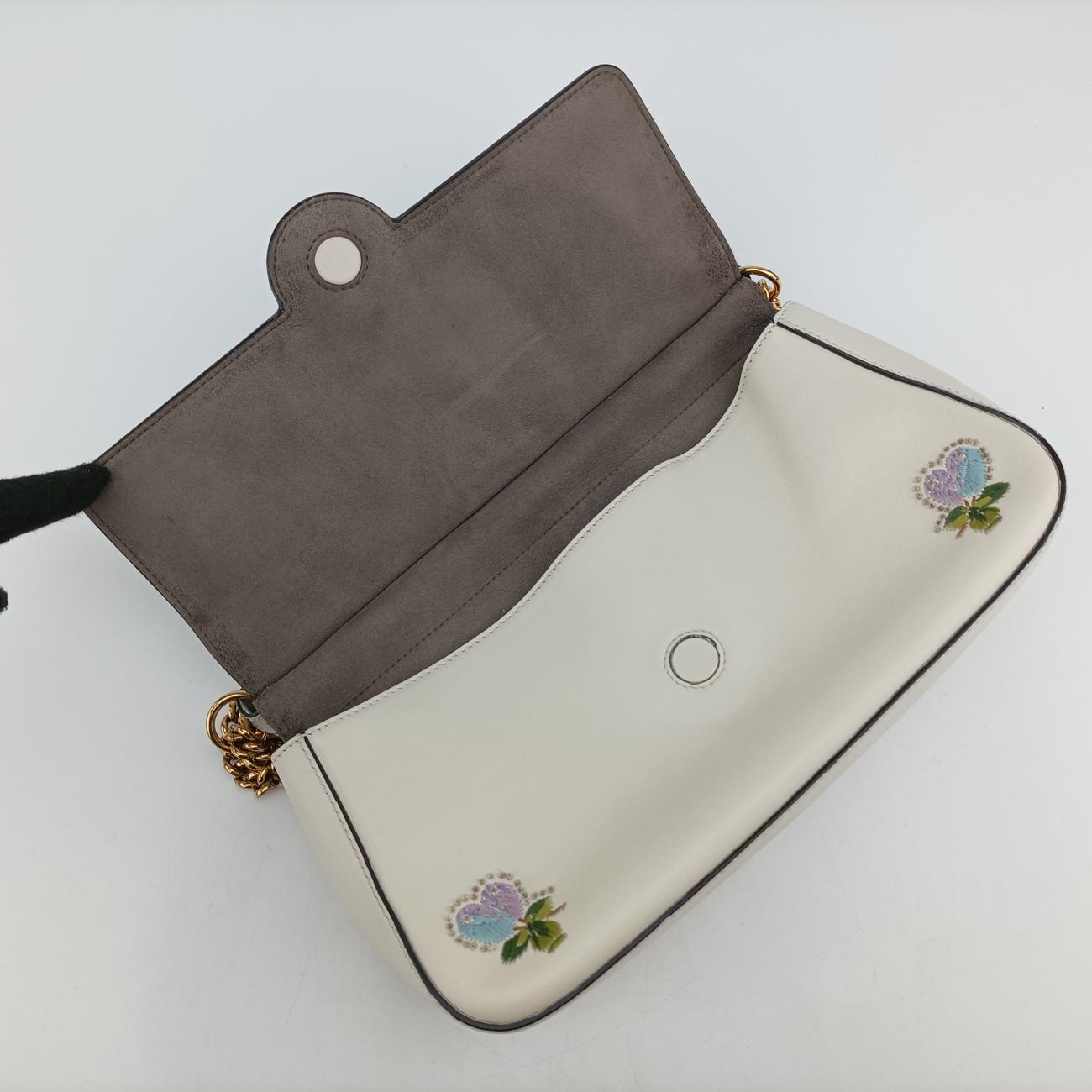 Double F Floral White×multicolor Leather 8BT297 8BT297 A5DO 189-10429ダブルエフ フローラル ホワイト×マルチカラー レザー 8BT297 8BT297 A5DO 189-10429