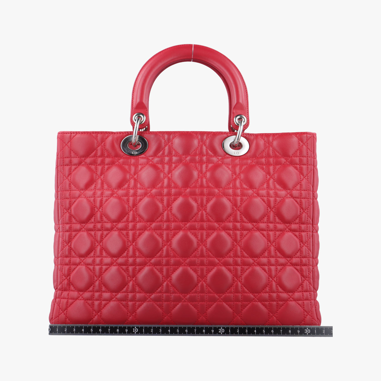 Lady Dior Red lambskin 08-MA-0191レディディオール レッド ラムスキン 08-MA-0191