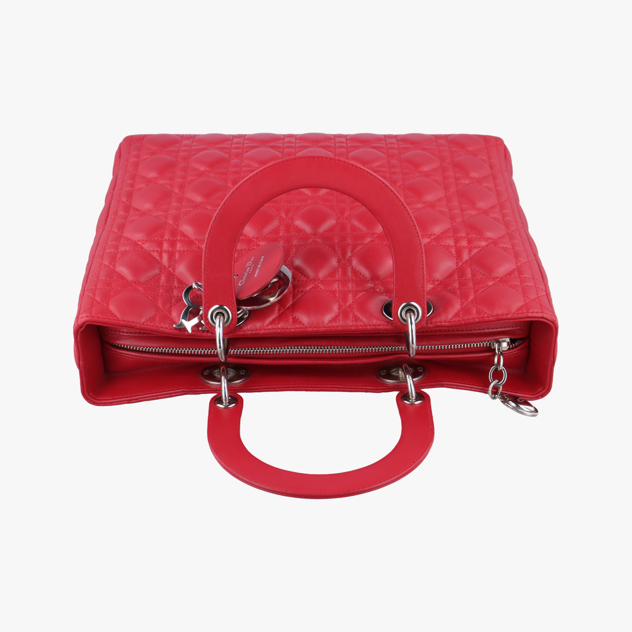 Lady Dior Red lambskin 08-MA-0191レディディオール レッド ラムスキン 08-MA-0191
