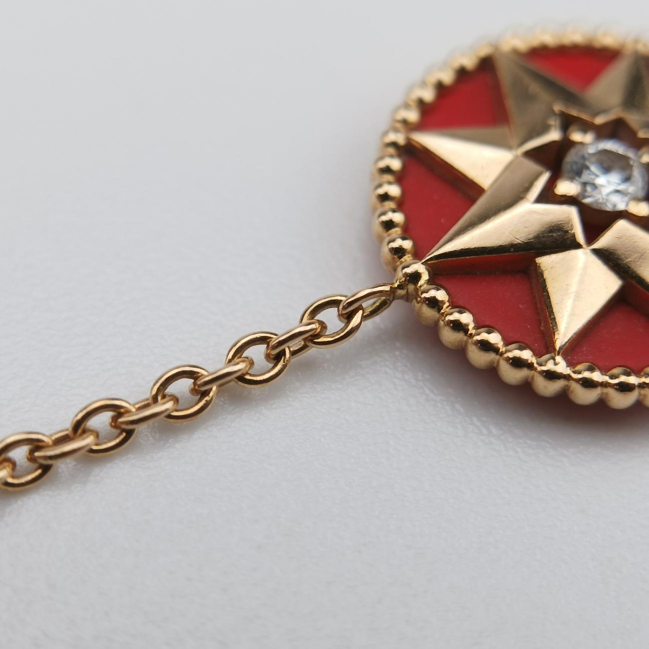 Rose des Vents medallion Red×goldenAU750149005ローズデヴァン メダリオンレッド×ゴールドAU750149005