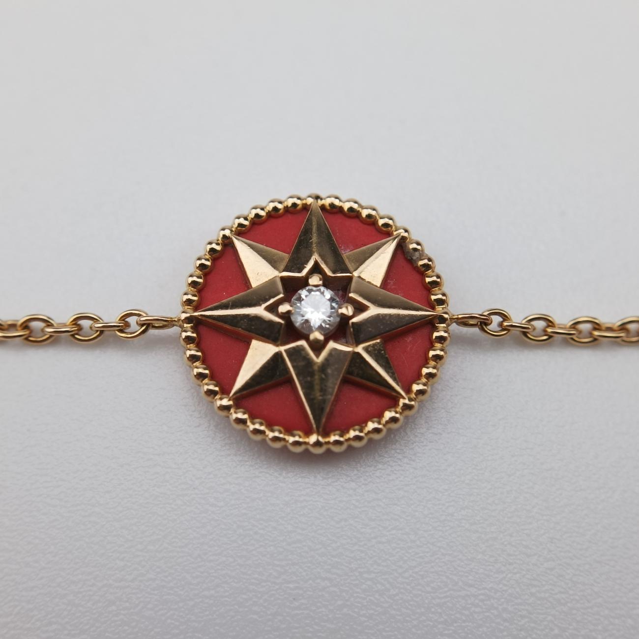 Rose des Vents medallion Red×goldenAU750149005ローズデヴァン メダリオンレッド×ゴールドAU750149005