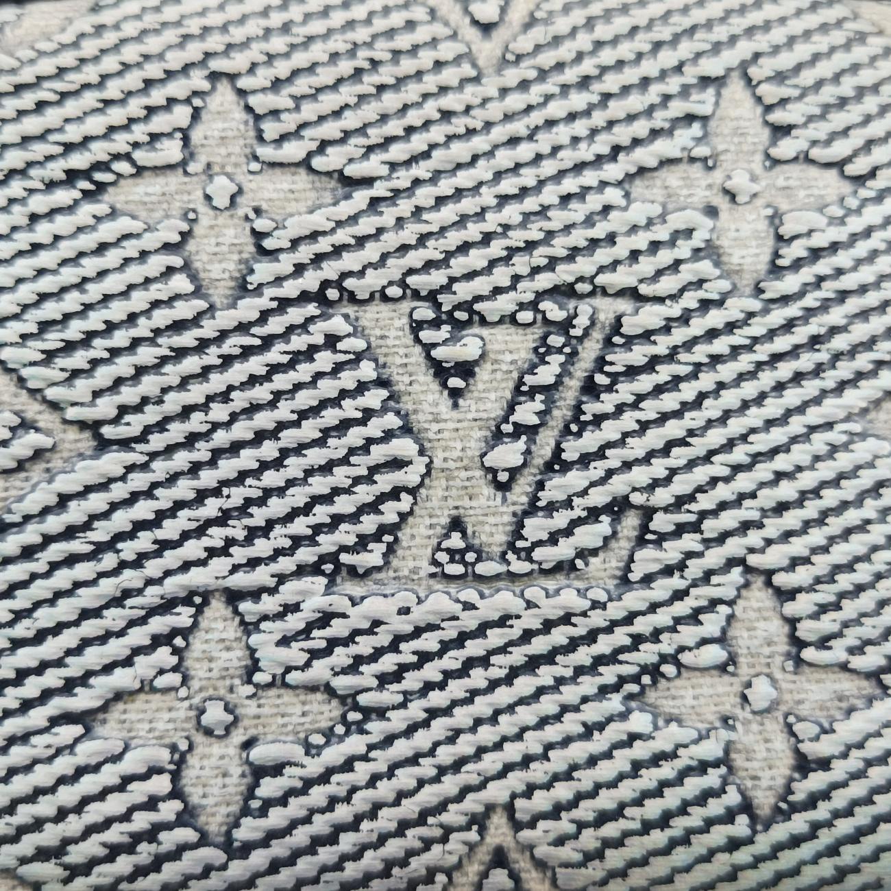Micro VanityGray x BlueMONOGRAM JACQUARD DENIMM82467ICチップマイクロ バニティグレー×ブルーモノグラム ジャカード デニムM82467ICチップ