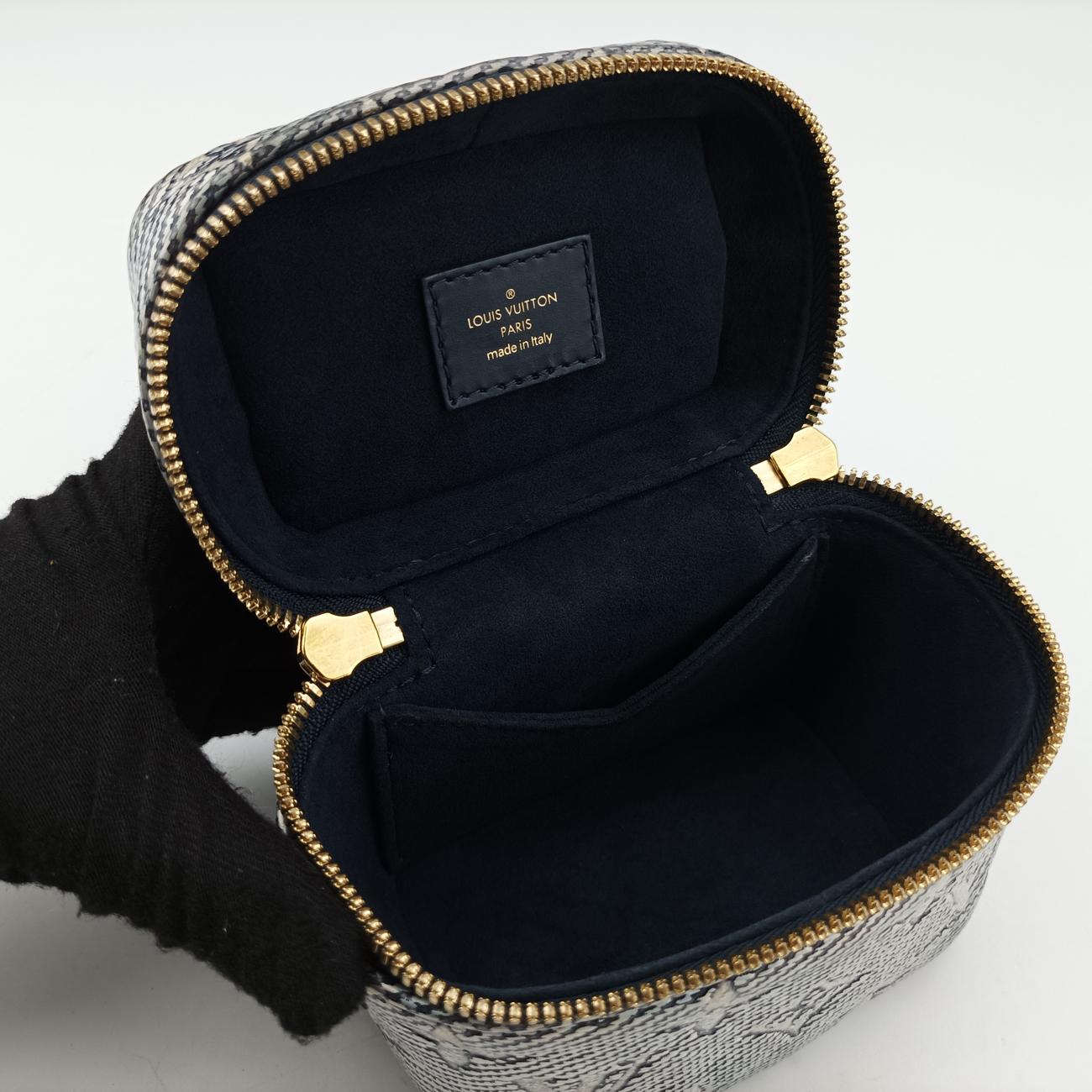 Micro VanityGray x BlueMONOGRAM JACQUARD DENIMM82467ICチップマイクロ バニティグレー×ブルーモノグラム ジャカード デニムM82467ICチップ