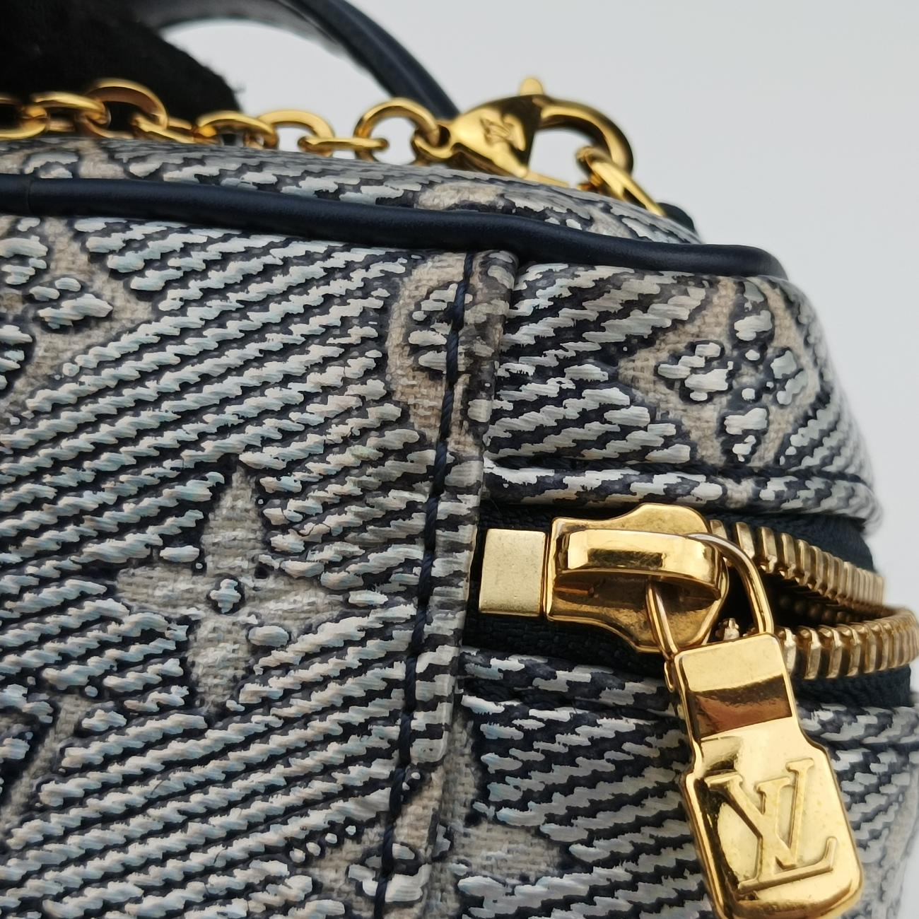 Micro VanityGray x BlueMONOGRAM JACQUARD DENIMM82467ICチップマイクロ バニティグレー×ブルーモノグラム ジャカード デニムM82467ICチップ