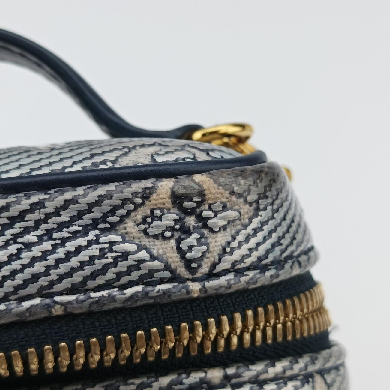 Micro VanityGray x BlueMONOGRAM JACQUARD DENIMM82467ICチップマイクロ バニティグレー×ブルーモノグラム ジャカード デニムM82467ICチップ