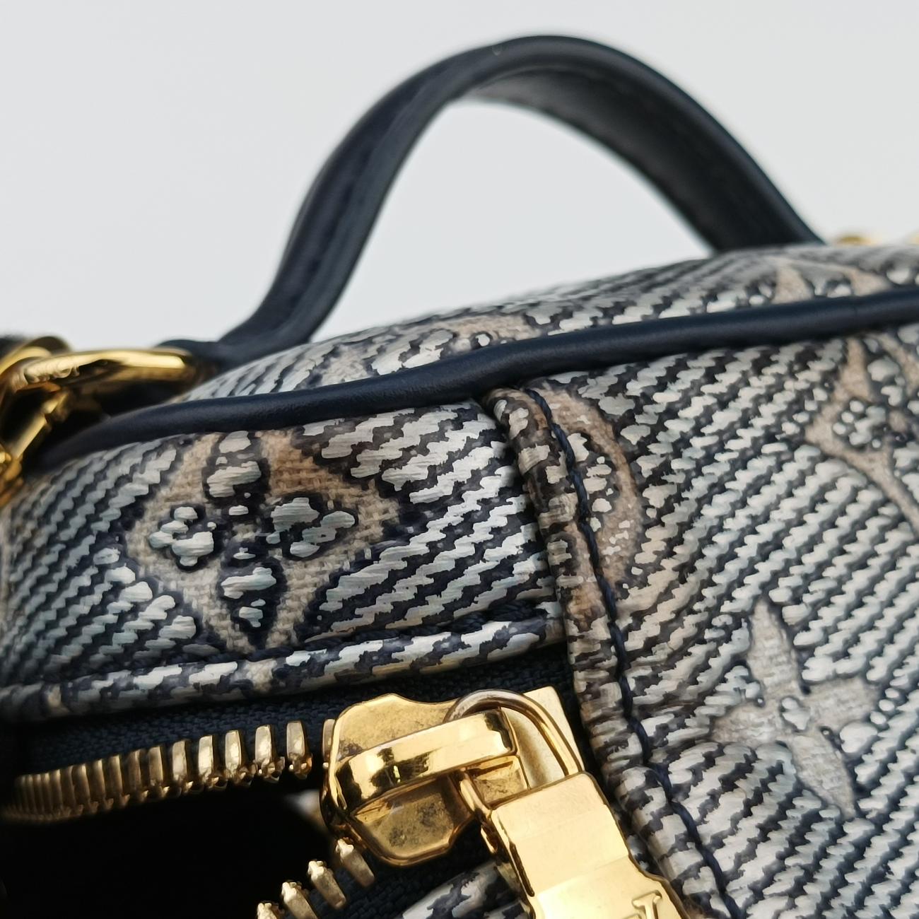 Micro VanityGray x BlueMONOGRAM JACQUARD DENIMM82467ICチップマイクロ バニティグレー×ブルーモノグラム ジャカード デニムM82467ICチップ