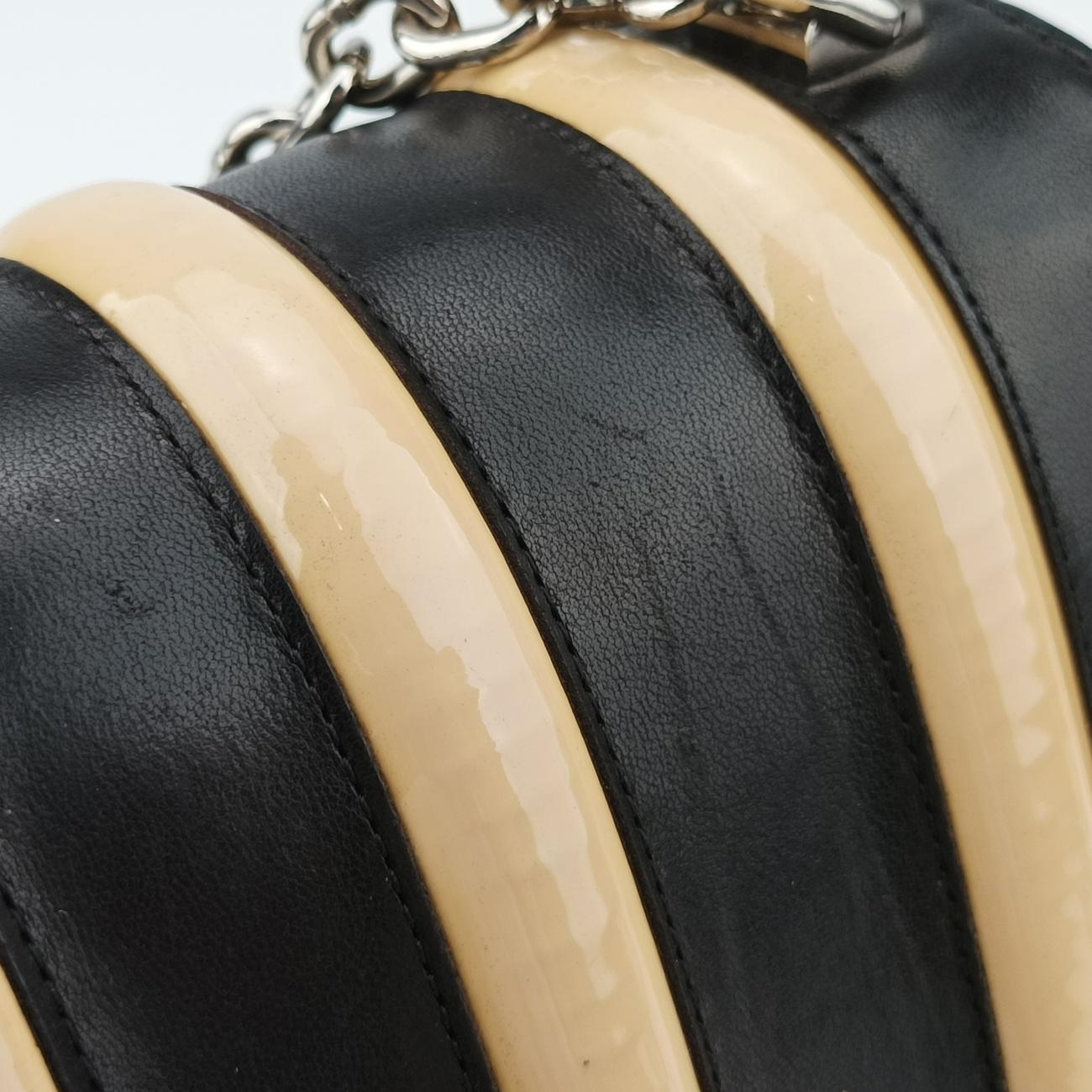 GO 14 Malletage PMBlack×BeigeLeather×PatentFO3185GO 14 マレタージュ PMブラック×ベージュレザーxパテントFO3185