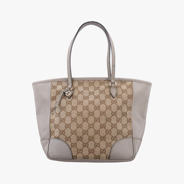 Bree beigexGray Fabric x leather 353119 A017671387ブリー ベージュ x グレー ファブリック×レザー 353119 A017671387