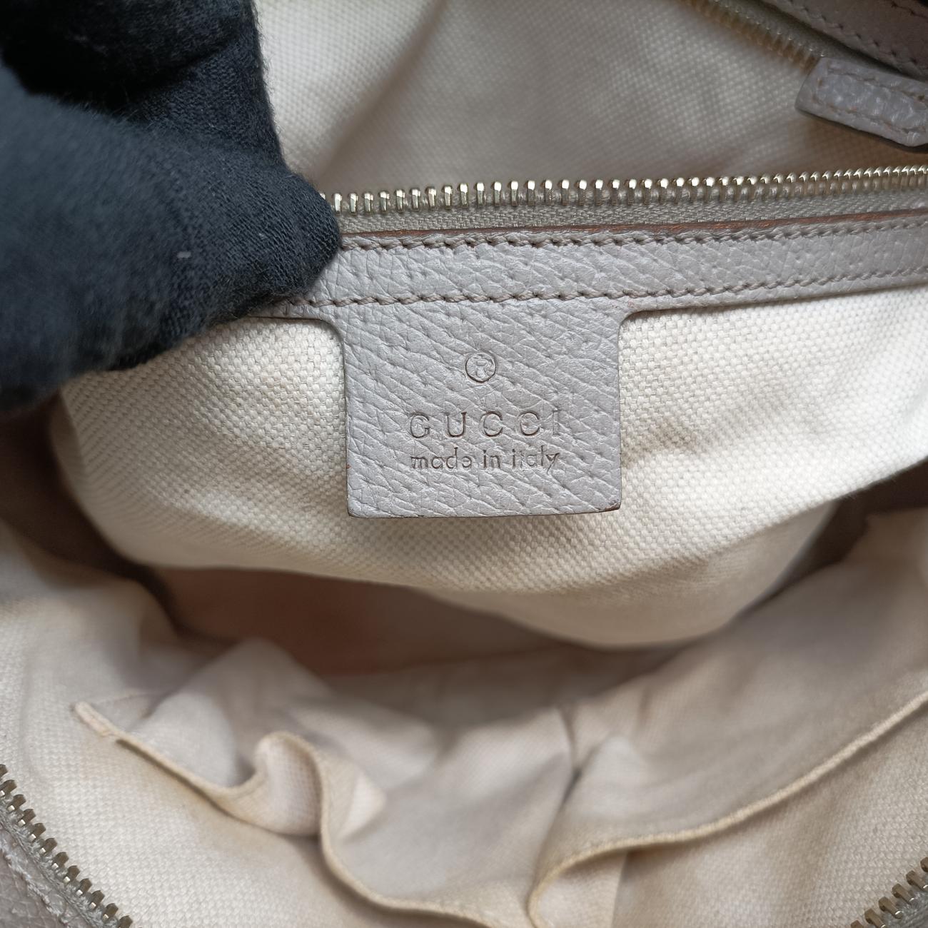 Bree beigexGray Fabric x leather 353119 A017671387ブリー ベージュ x グレー ファブリック×レザー 353119 A017671387