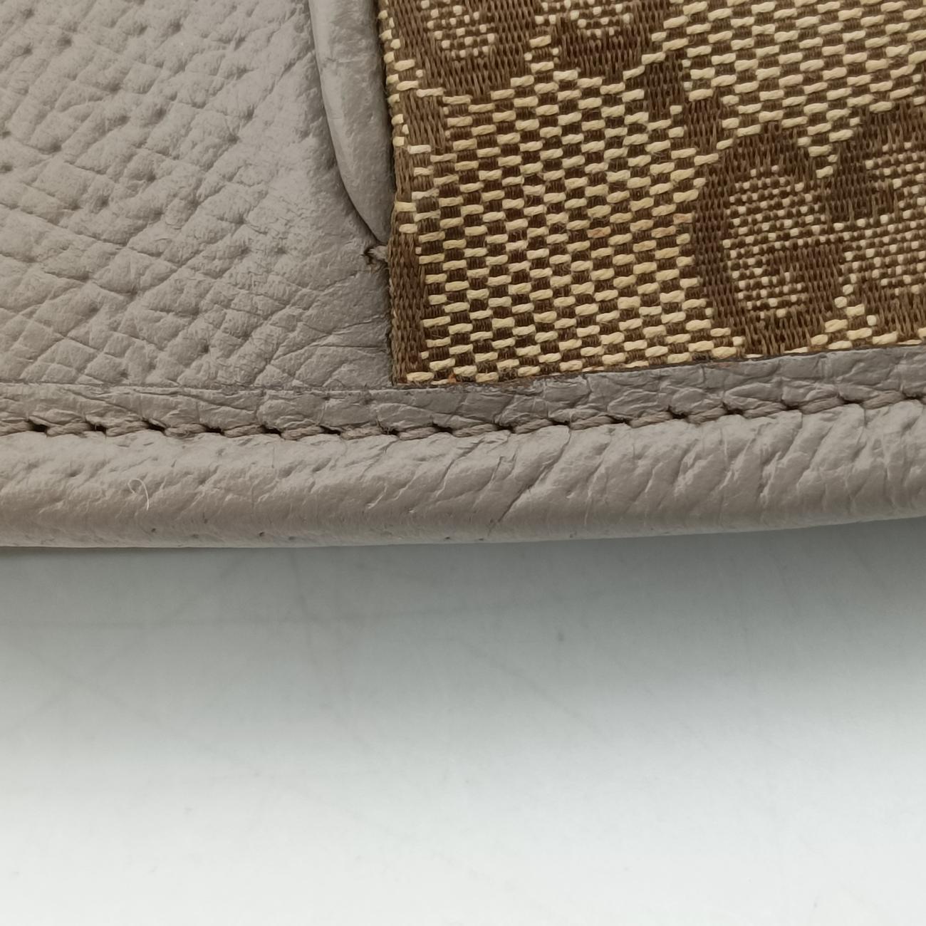 Bree beigexGray Fabric x leather 353119 A017671387ブリー ベージュ x グレー ファブリック×レザー 353119 A017671387