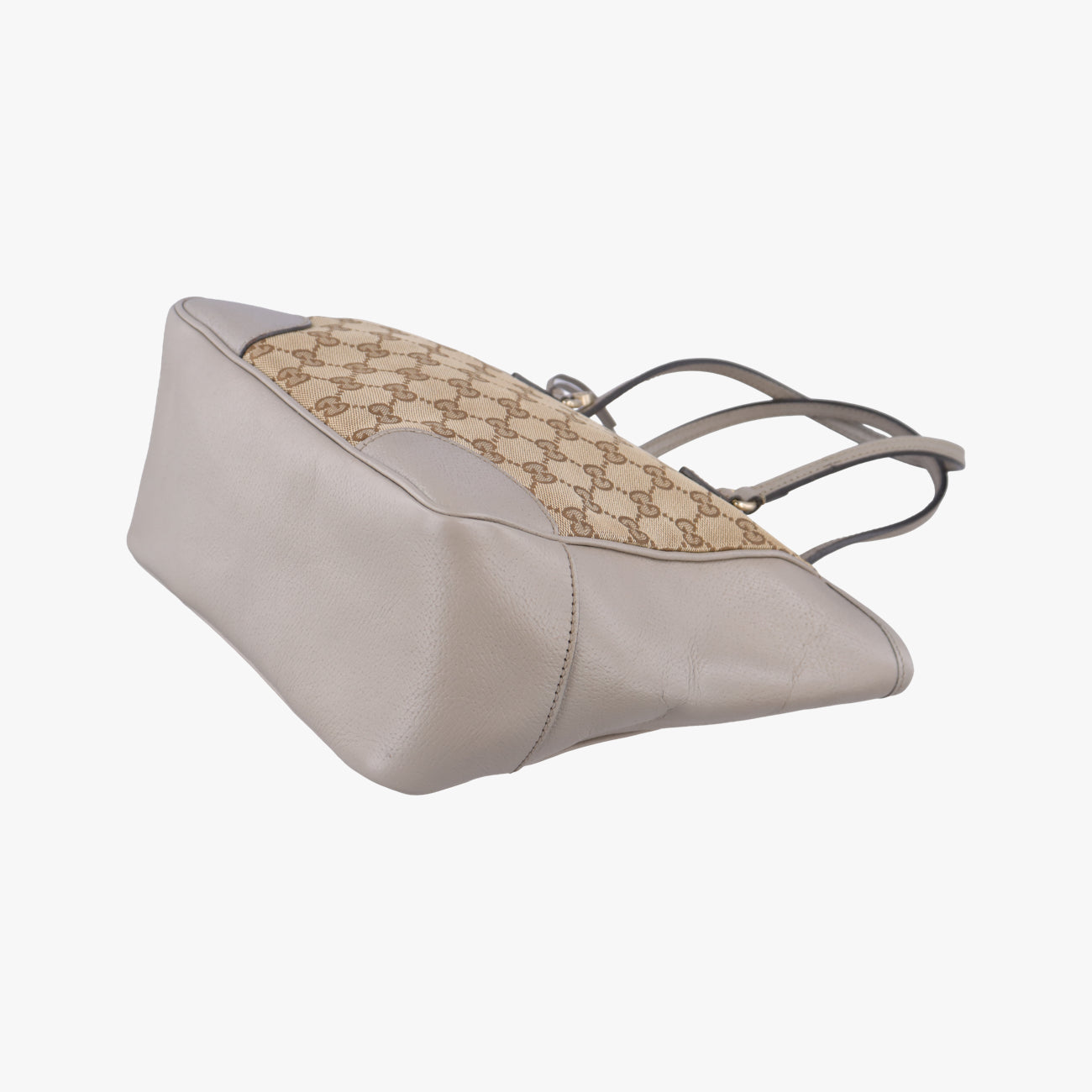 Bree beigexGray Fabric x leather 353119 A017671387ブリー ベージュ x グレー ファブリック×レザー 353119 A017671387