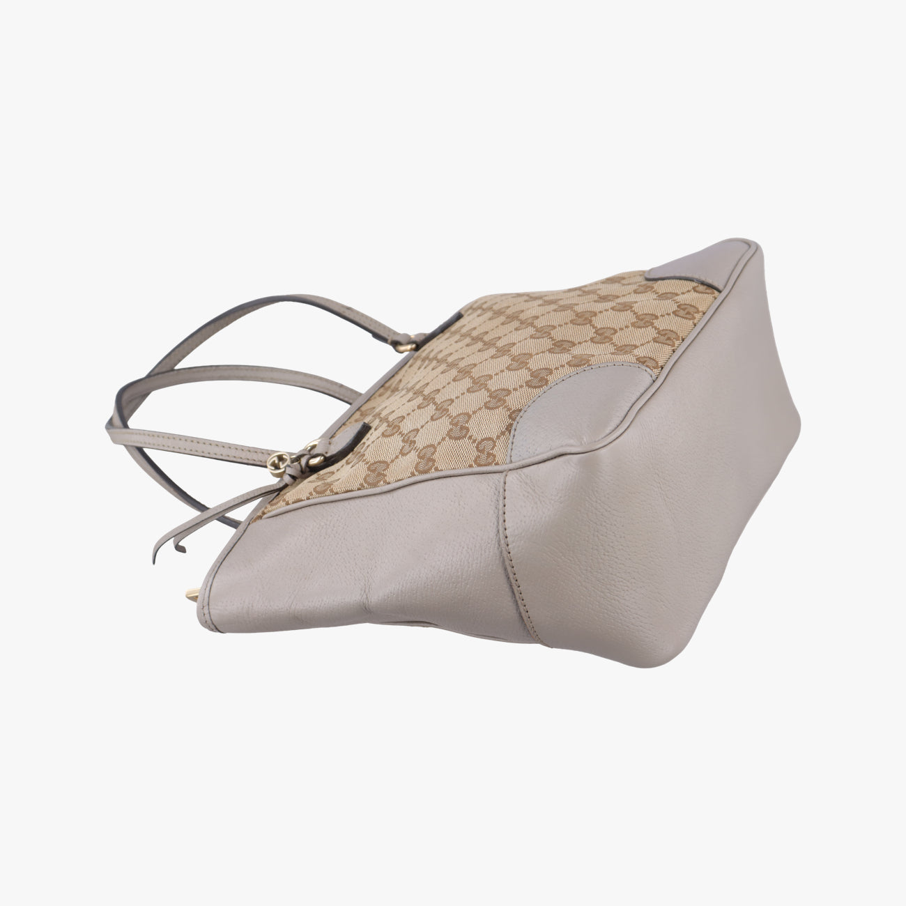 Bree beigexGray Fabric x leather 353119 A017671387ブリー ベージュ x グレー ファブリック×レザー 353119 A017671387