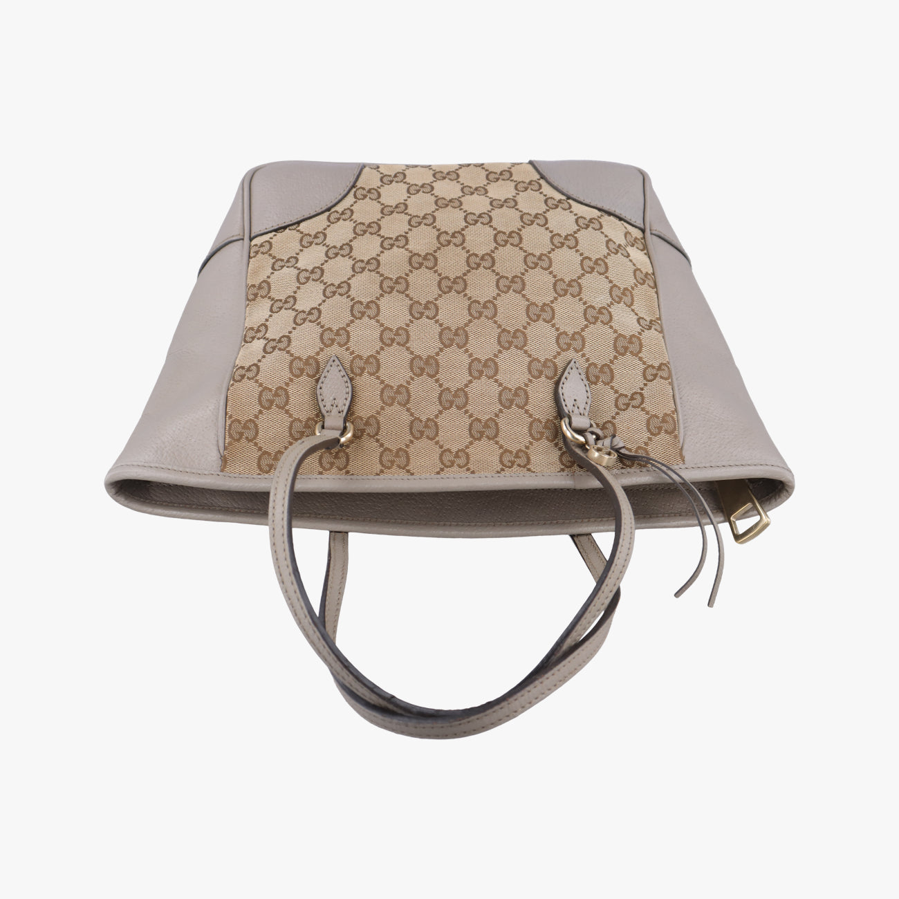 Bree beigexGray Fabric x leather 353119 A017671387ブリー ベージュ x グレー ファブリック×レザー 353119 A017671387