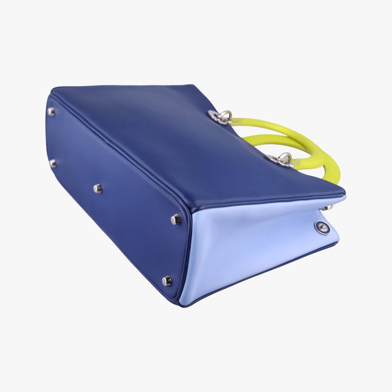 DiorissimoLight blue x blue x yellowLeather08-MA-1103ディオリッシモライトブルー×ブルー×イエローレザー08-MA-1103