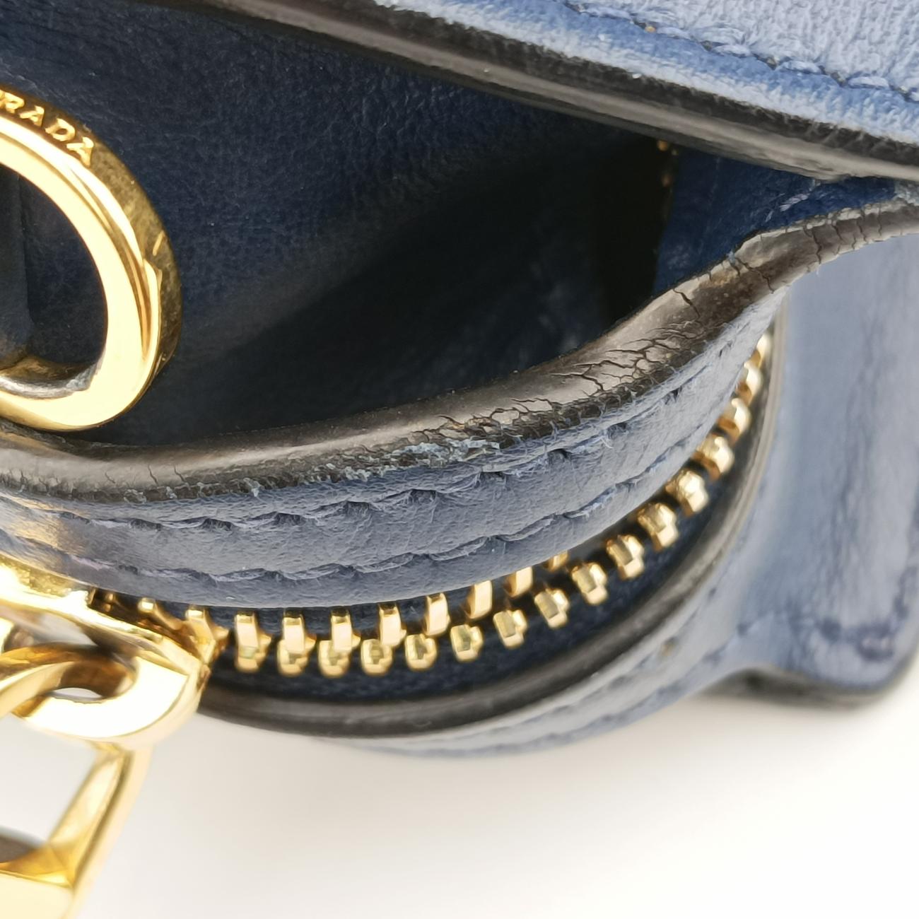 EsplanadeNavySAFFIANO Leather1BH043117 Fエスプラナードネイビーサフィアーノレザー1BH043117 F