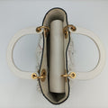 Lady Dior White Leather 02-MA-0197レディディオール ホワイト レザー 02-MA-0197