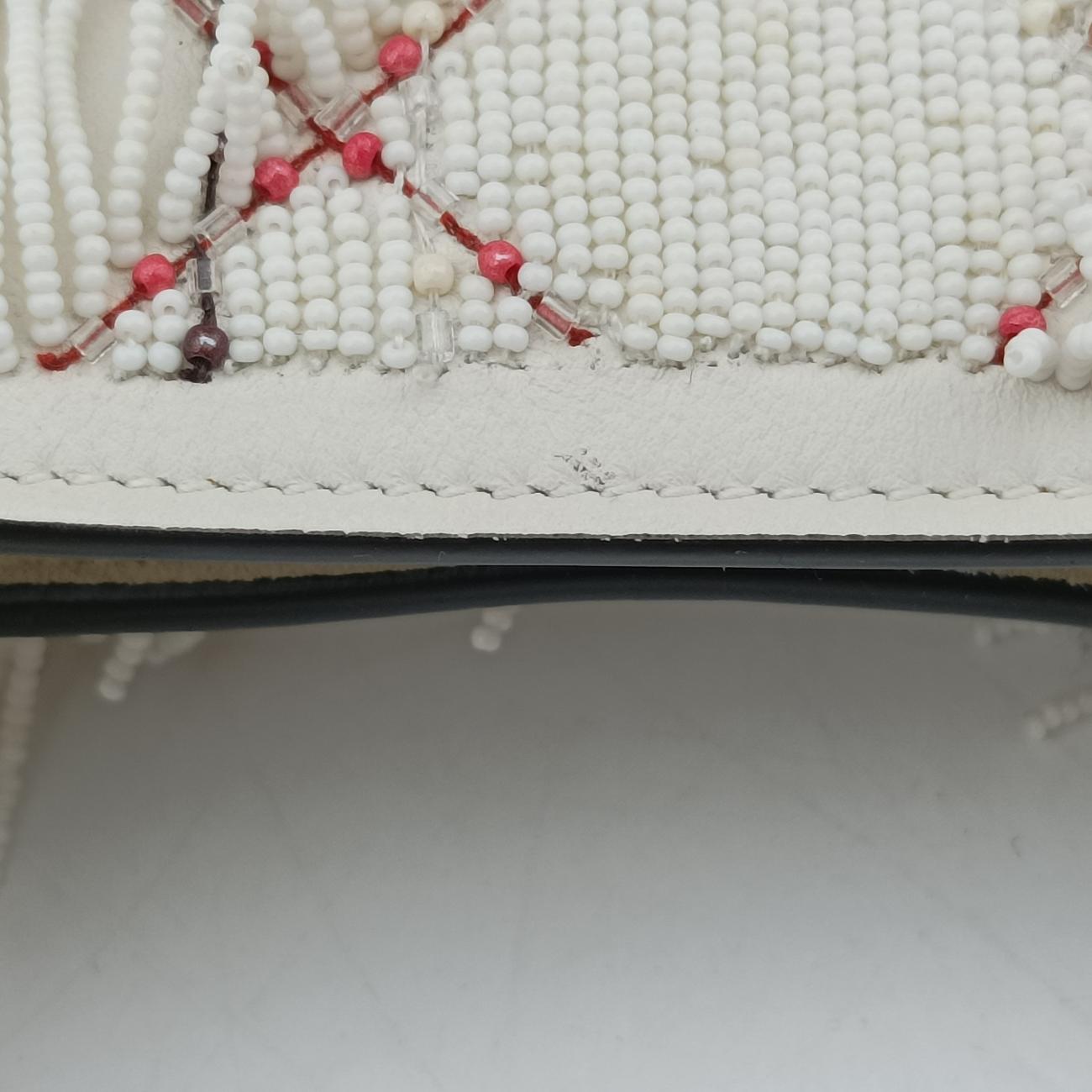 Lady Dior White Leather 02-MA-0197レディディオール ホワイト レザー 02-MA-0197