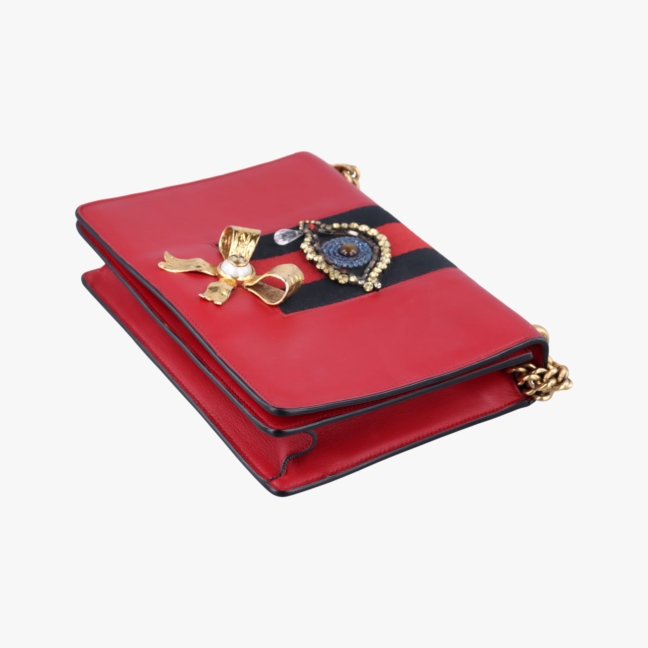 Peony Eye RedxMulticolour Leather 432280 C019794476ピオニー アイ レッドxマルチカラー レザー 432280 C019794476