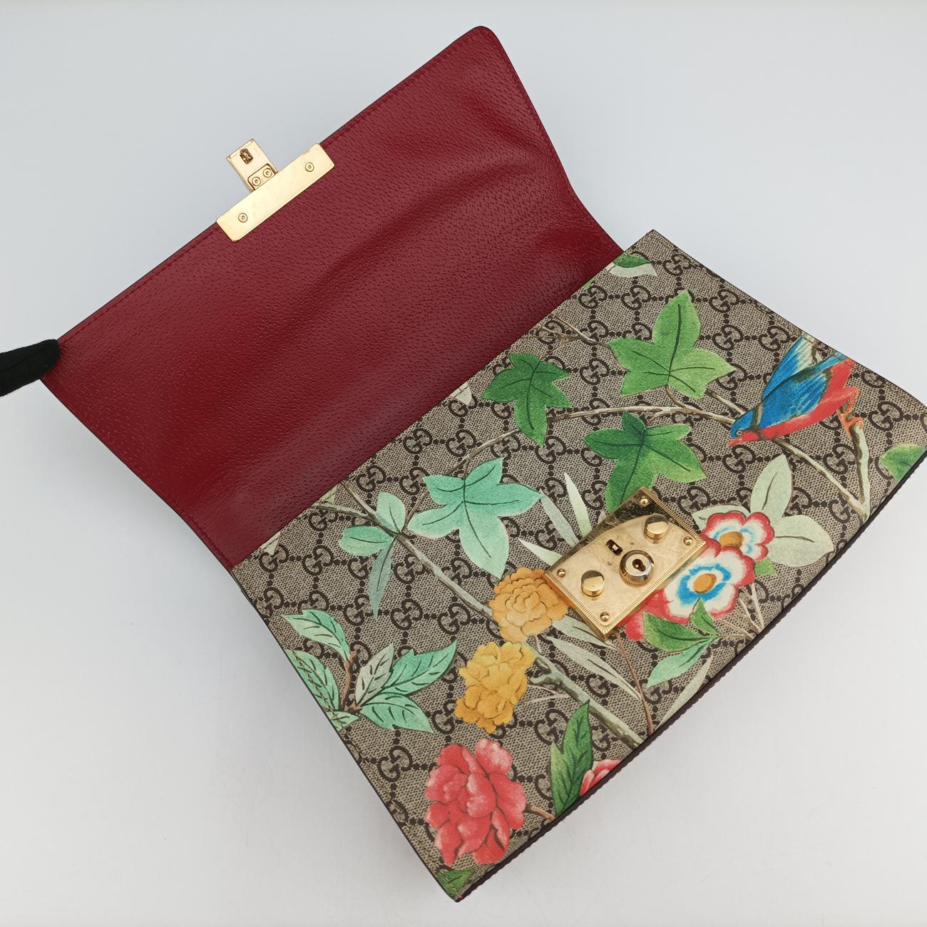 Padlockbeige×MulticolourPVC coated canvas409486G019735366パドロックベージュ×マルチカラーPVCコーティングキャンバス409486G019735366