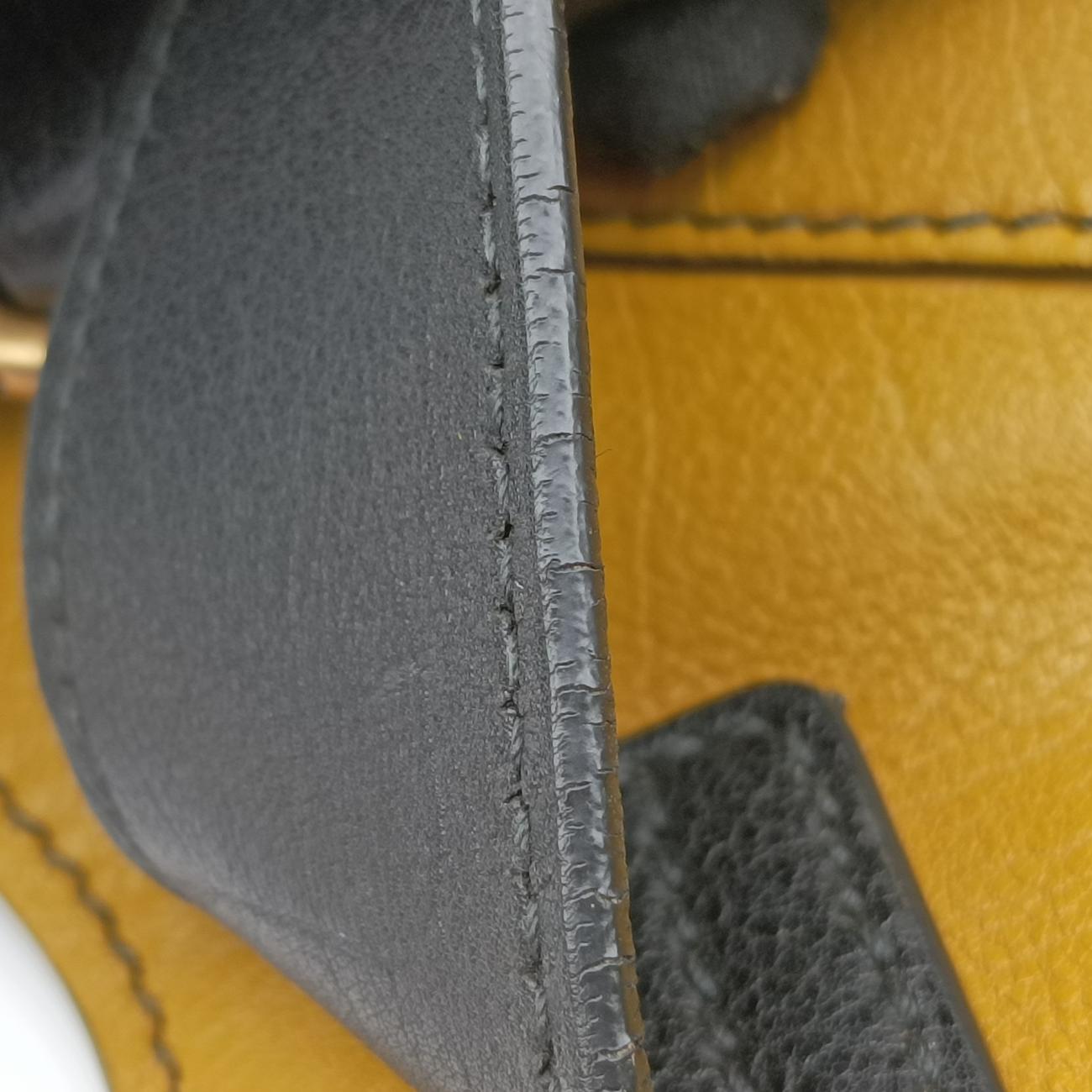 Cabas ChYc Black x Yellow Leather 279079.527066カバス シック ブラック×イエロー レザー 279079 279079.527066
