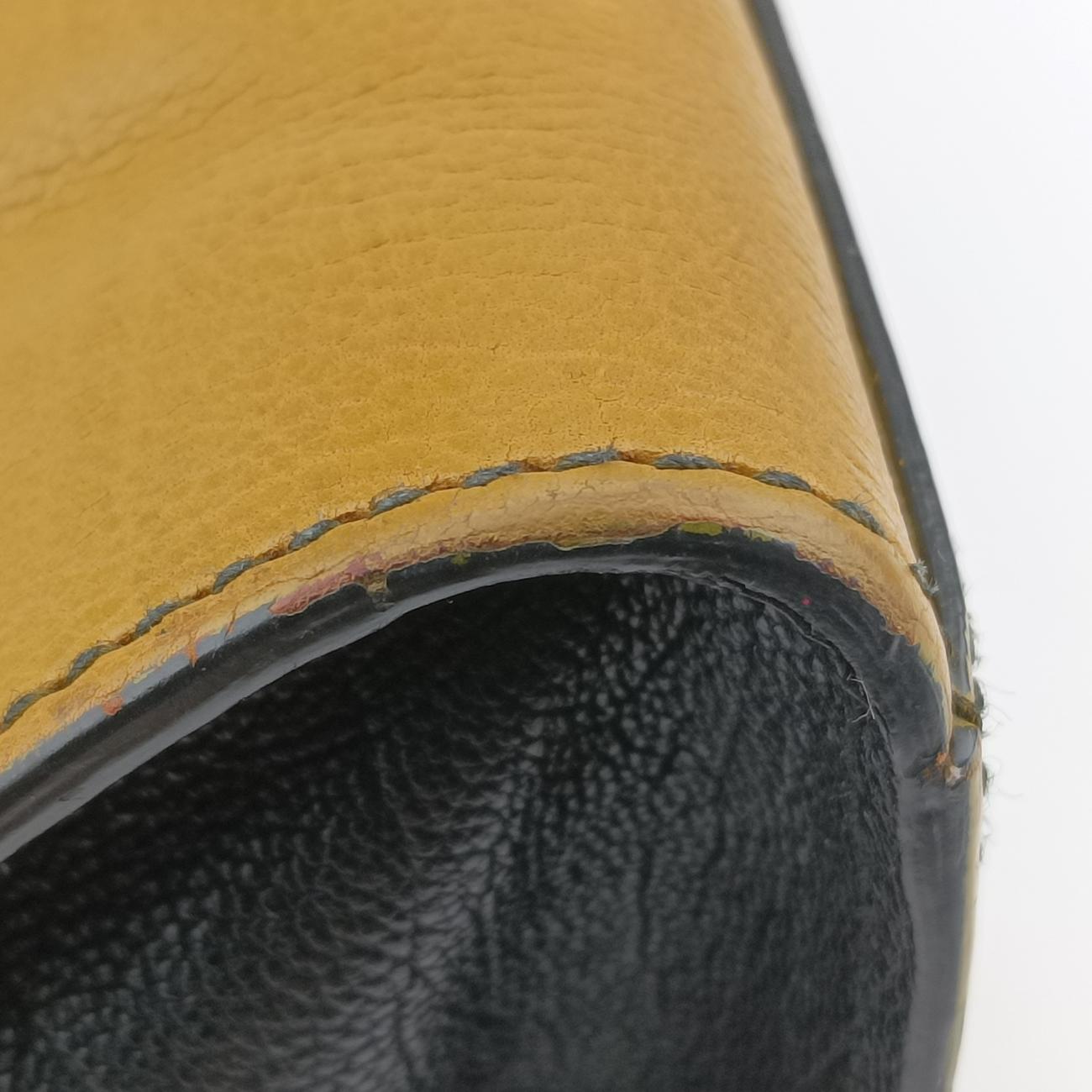 Cabas ChYc Black x Yellow Leather 279079.527066カバス シック ブラック×イエロー レザー 279079 279079.527066