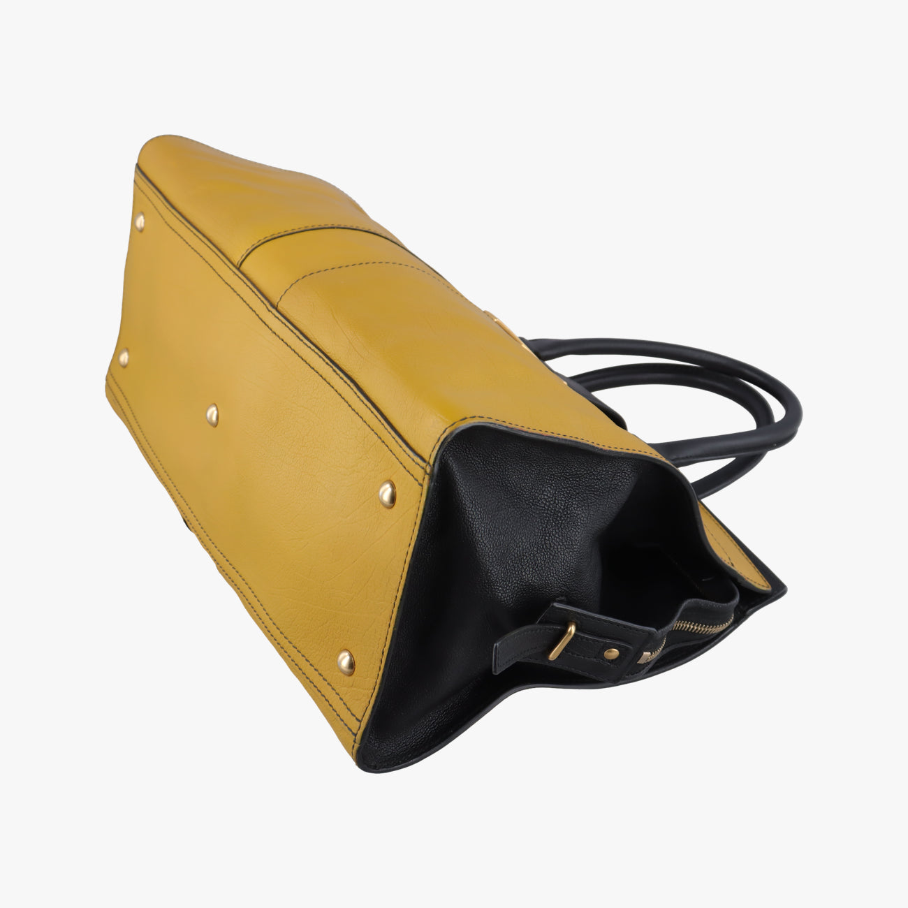 Cabas ChYc Black x Yellow Leather 279079.527066カバス シック ブラック×イエロー レザー 279079 279079.527066