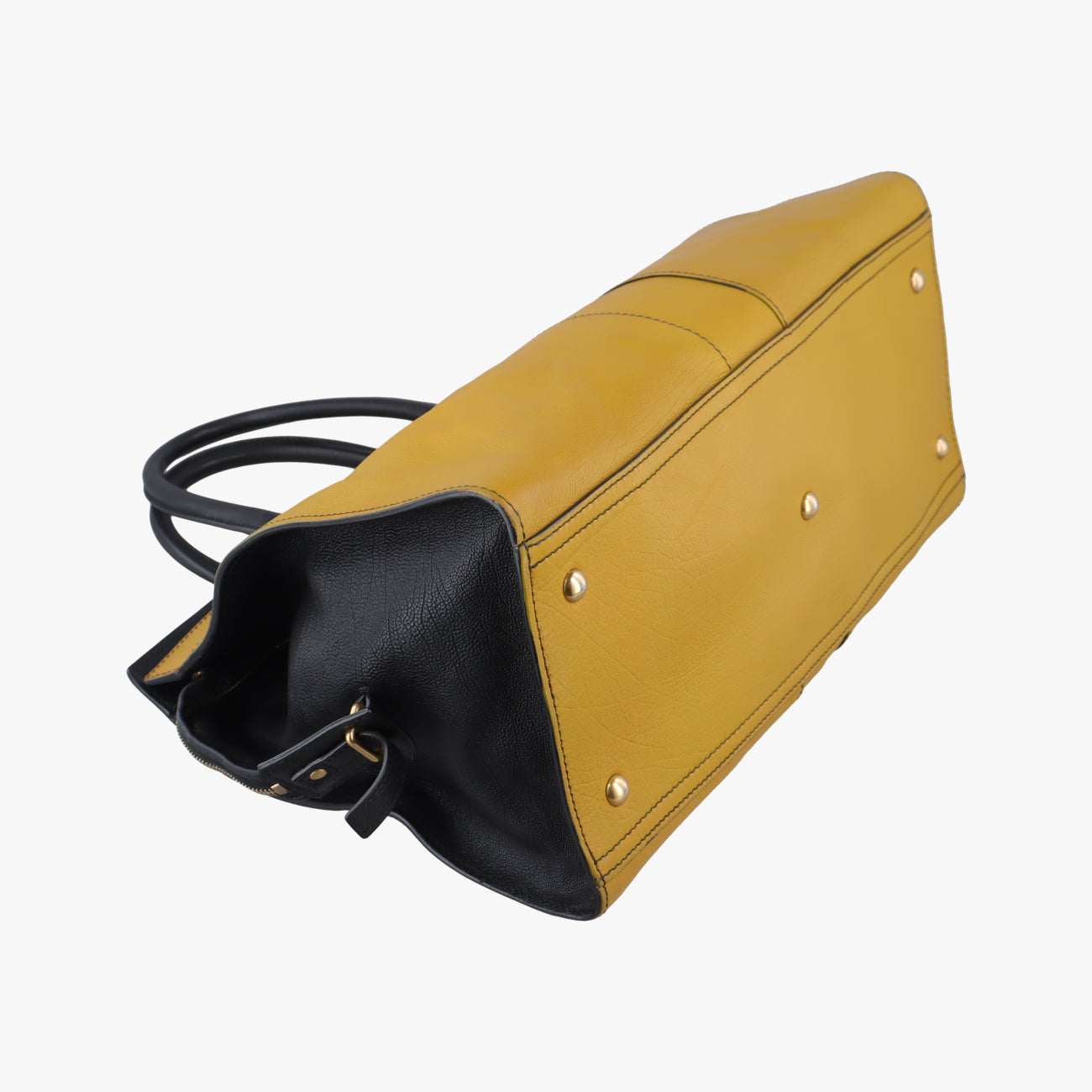 Cabas ChYc Black x Yellow Leather 279079.527066カバス シック ブラック×イエロー レザー 279079 279079.527066