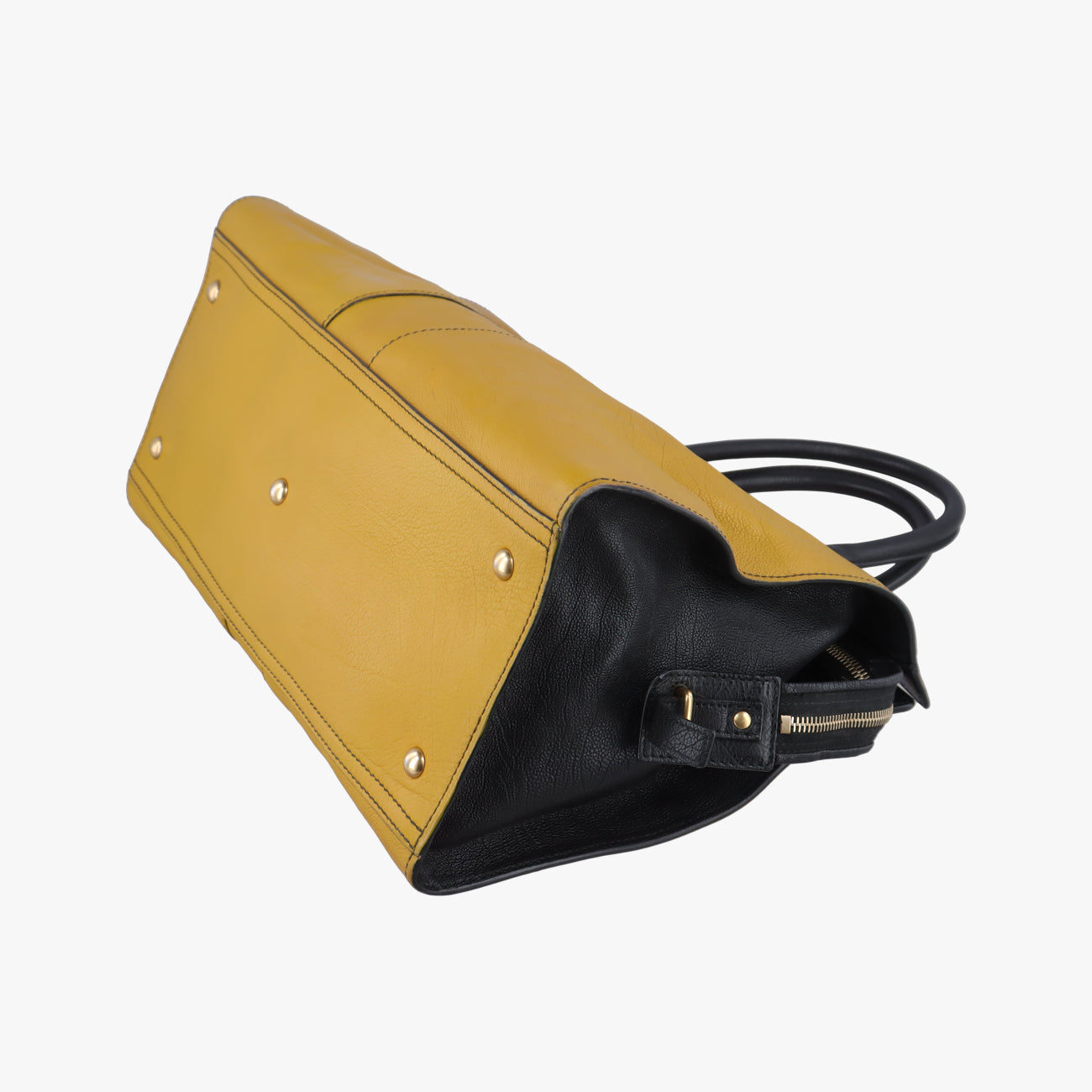 Cabas ChYc Black x Yellow Leather 279079.527066カバス シック ブラック×イエロー レザー 279079 279079.527066