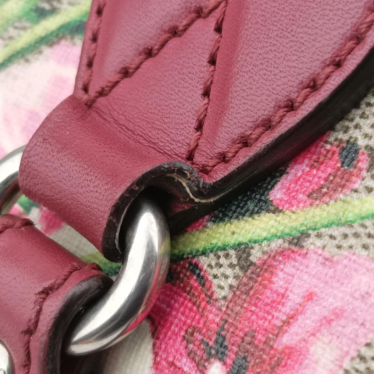 グッチGucciGGスプリームベージュ×ピンクブラウン×マルチカラーPVCコーティングキャンバス409529I019357658