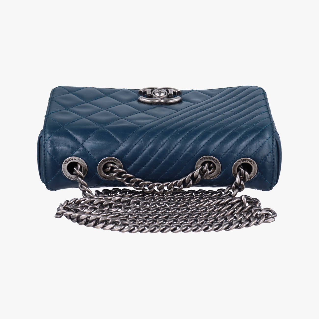 Coco Boy FlapBlueleatherA9279620640700ココボーイ シングルフラップブルーレザーA9279620640700