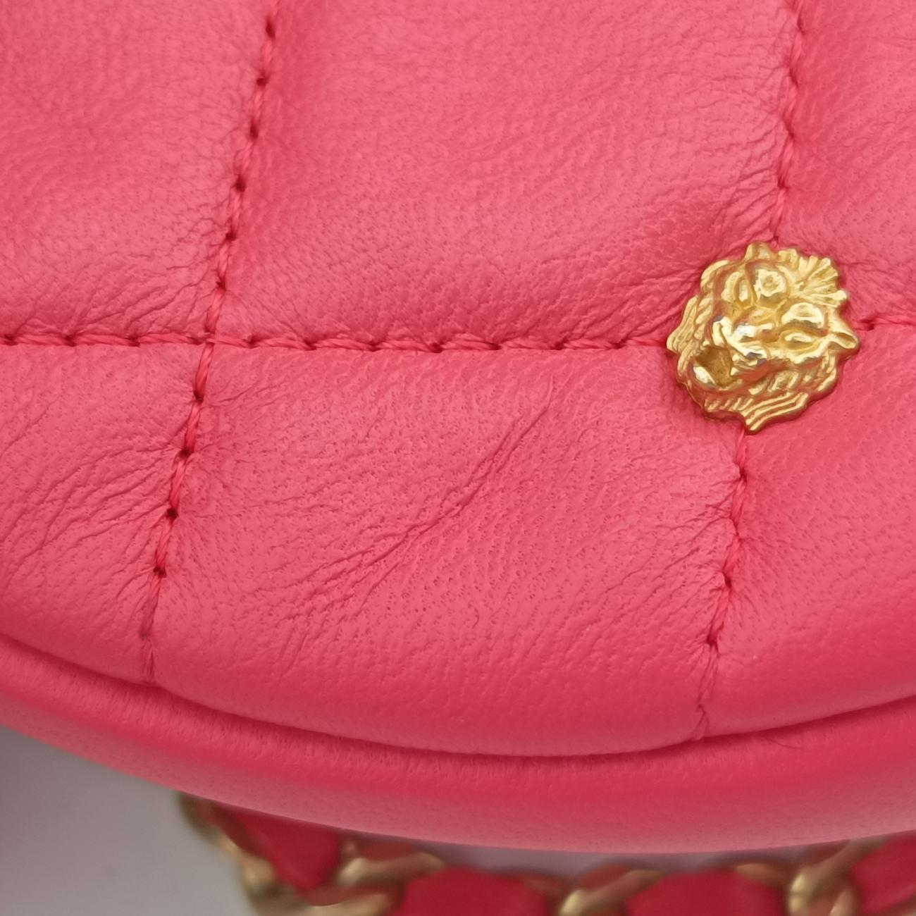 Charms RoundPinklambskinA8162026890476チャームラウンドピンクラムスキンA8162026890476