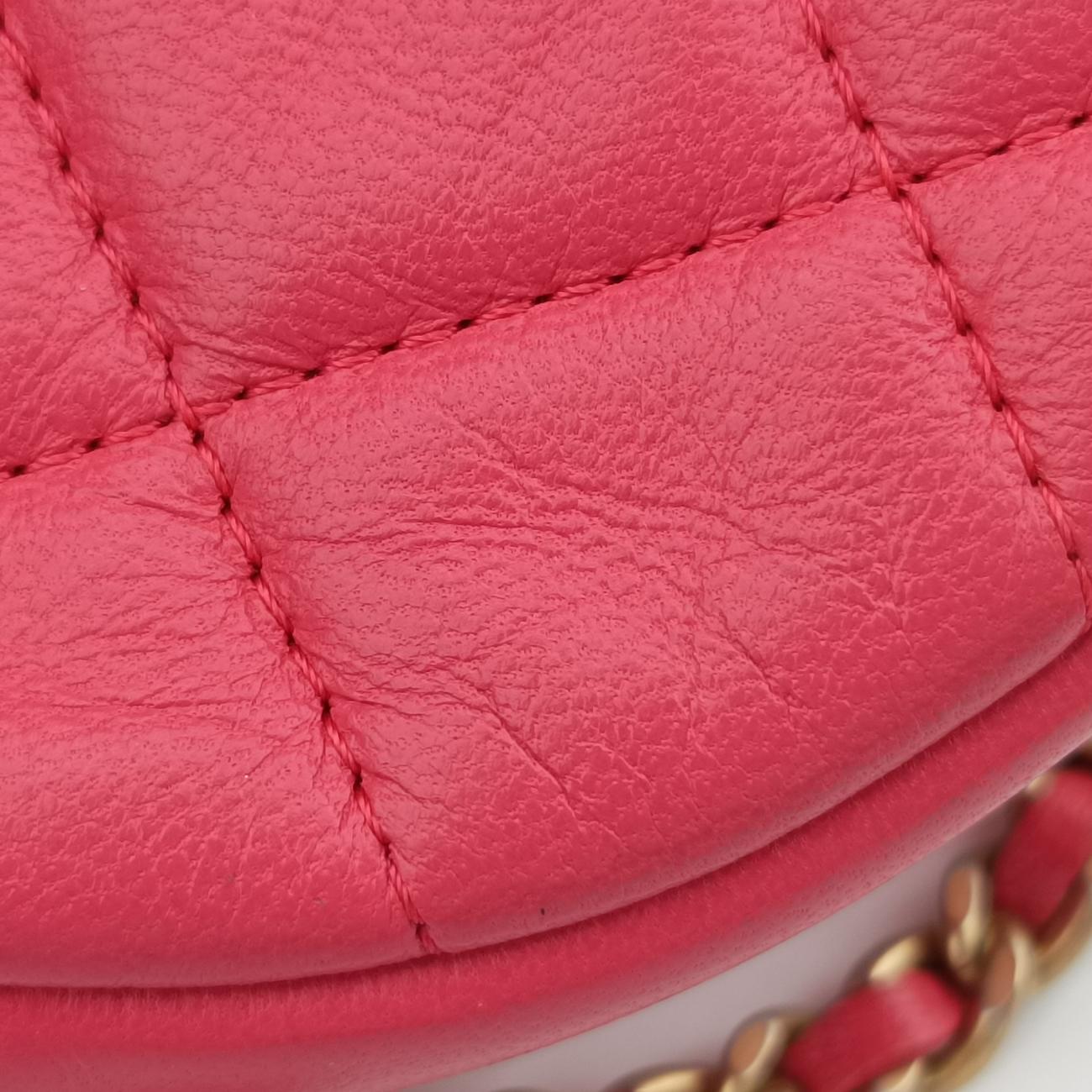 Charms RoundPinklambskinA8162026890476チャームラウンドピンクラムスキンA8162026890476