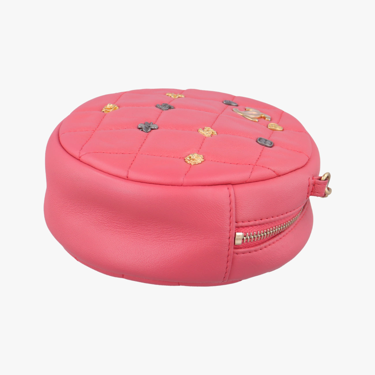 Charms RoundPinklambskinA8162026890476チャームラウンドピンクラムスキンA8162026890476