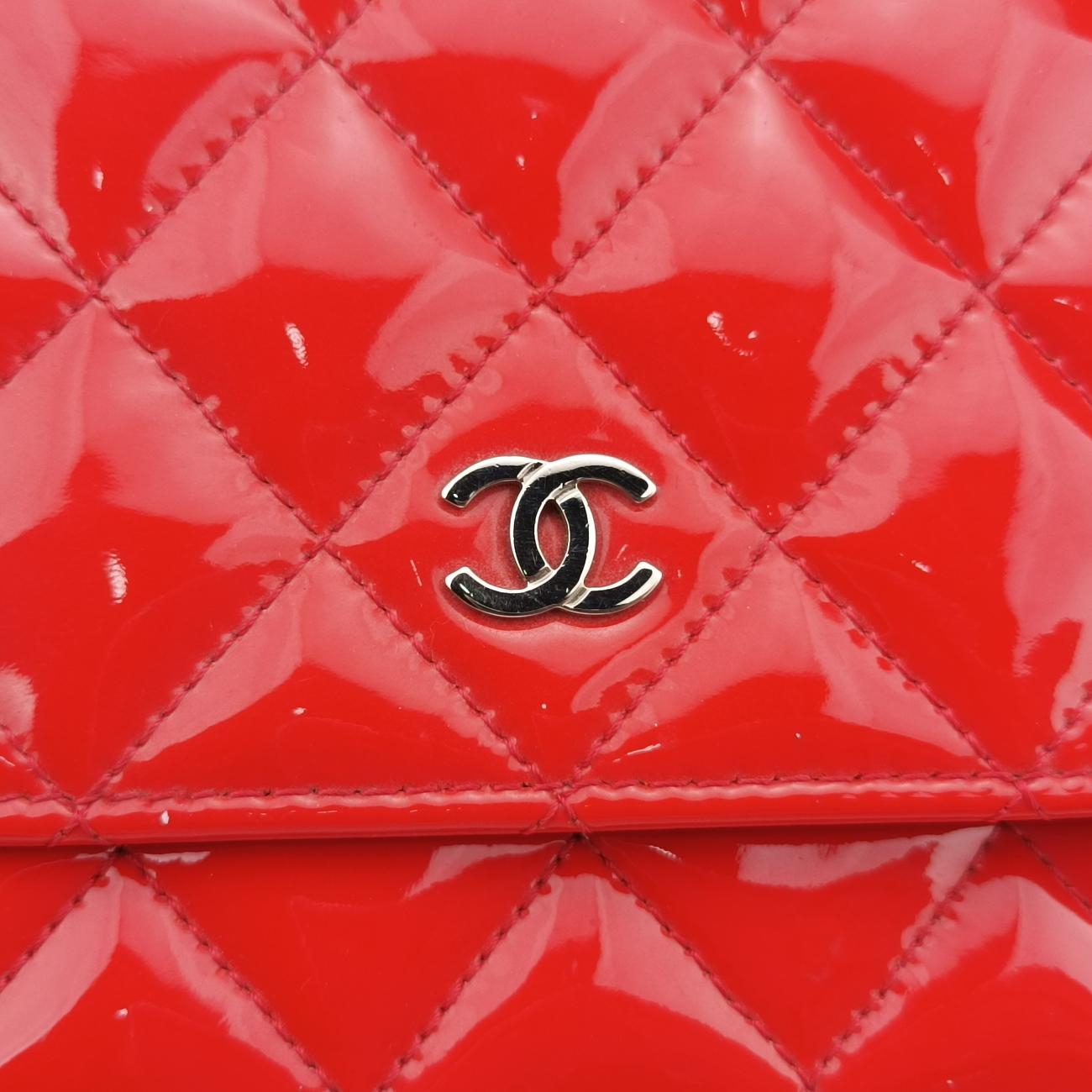 Matelasse coco markRedPatentA3381418963926マトラッセ ココマークレッドパテントA3381418963926