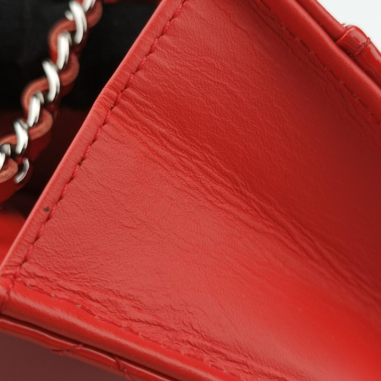 Matelasse coco markRedPatentA3381418963926マトラッセ ココマークレッドパテントA3381418963926