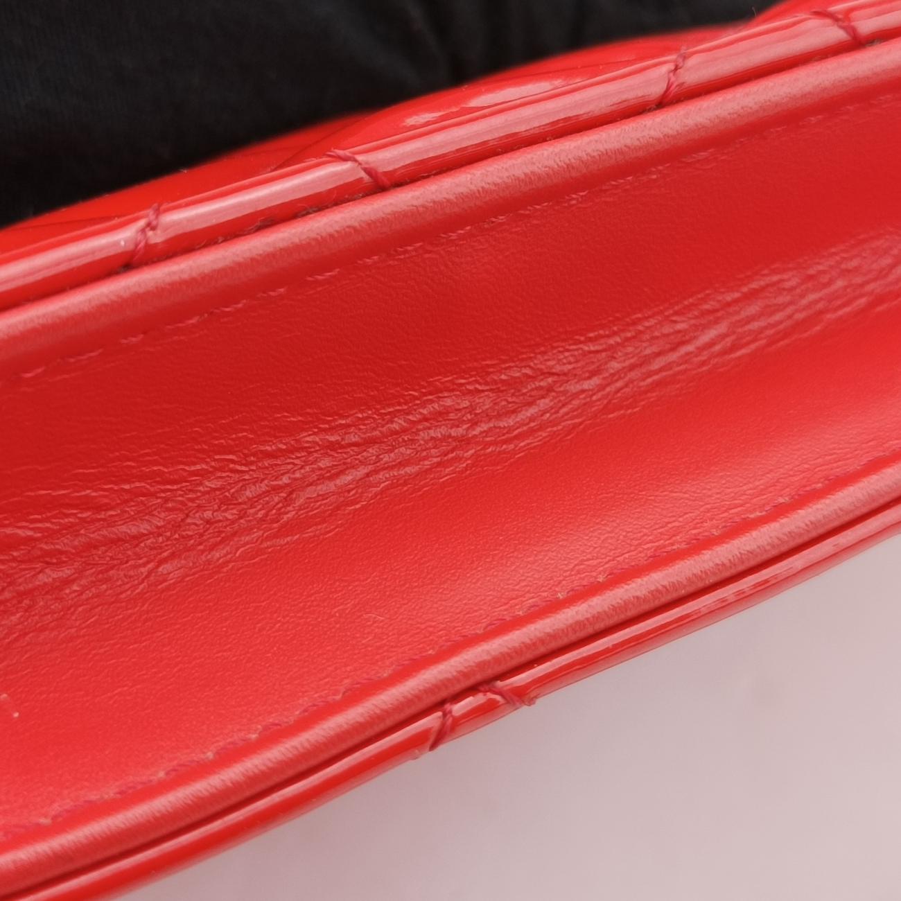 Matelasse coco markRedPatentA3381418963926マトラッセ ココマークレッドパテントA3381418963926