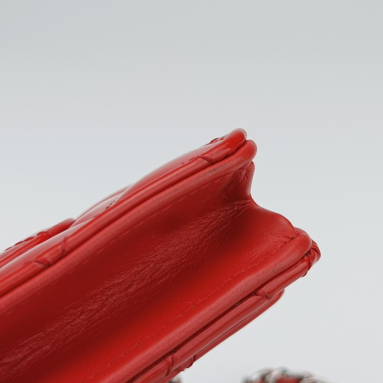 Matelasse coco markRedPatentA3381418963926マトラッセ ココマークレッドパテントA3381418963926