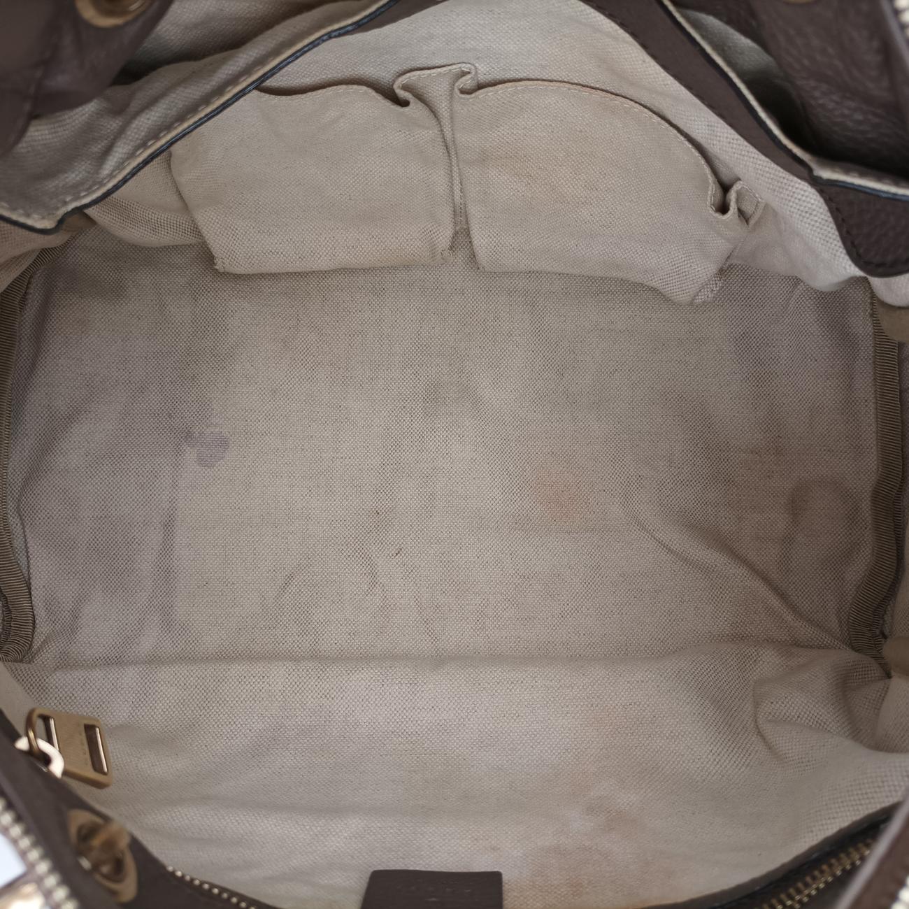 bamboo shopper Brown Leather 353124 E016438274バンブーショッパー ブラウン レザー 353124 E016438274