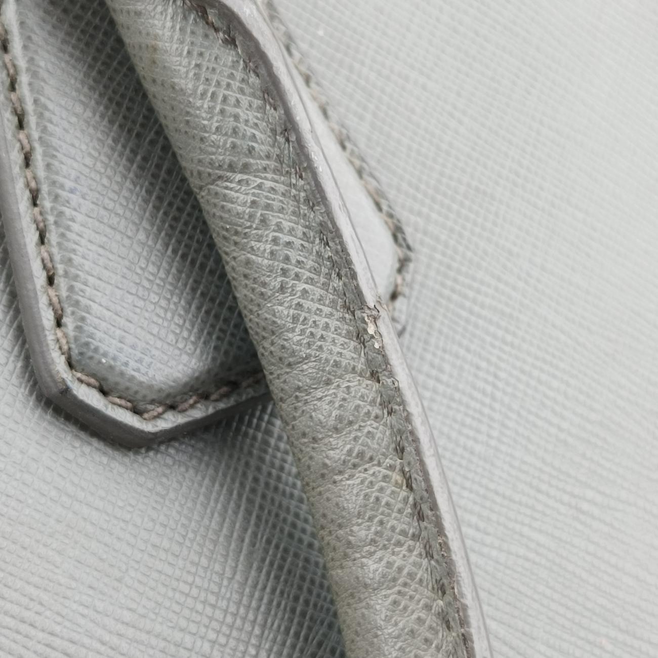 Business Briefcase Grey SAFFIANO Leather 2VE011 7 Dビジネス ブリーフケース グレー サフィアーノレザー 2VE011 7 D