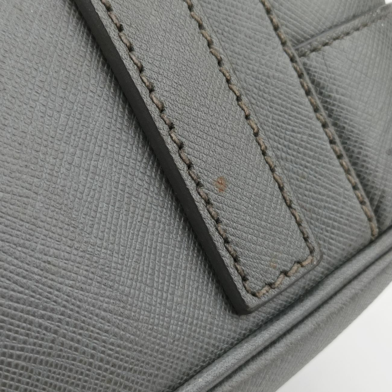 Business Briefcase Grey SAFFIANO Leather 2VE011 7 Dビジネス ブリーフケース グレー サフィアーノレザー 2VE011 7 D