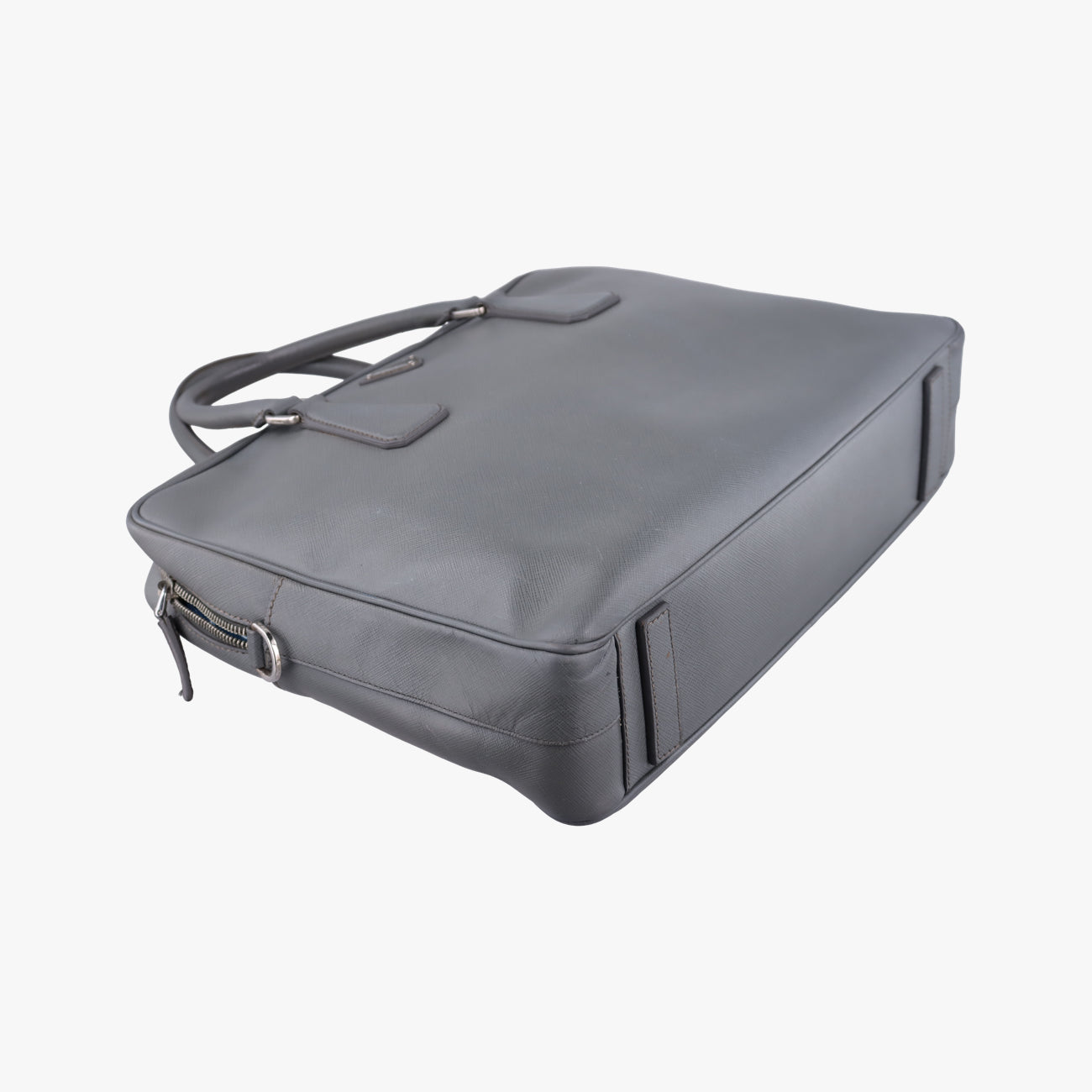 Business Briefcase Grey SAFFIANO Leather 2VE011 7 Dビジネス ブリーフケース グレー サフィアーノレザー 2VE011 7 D